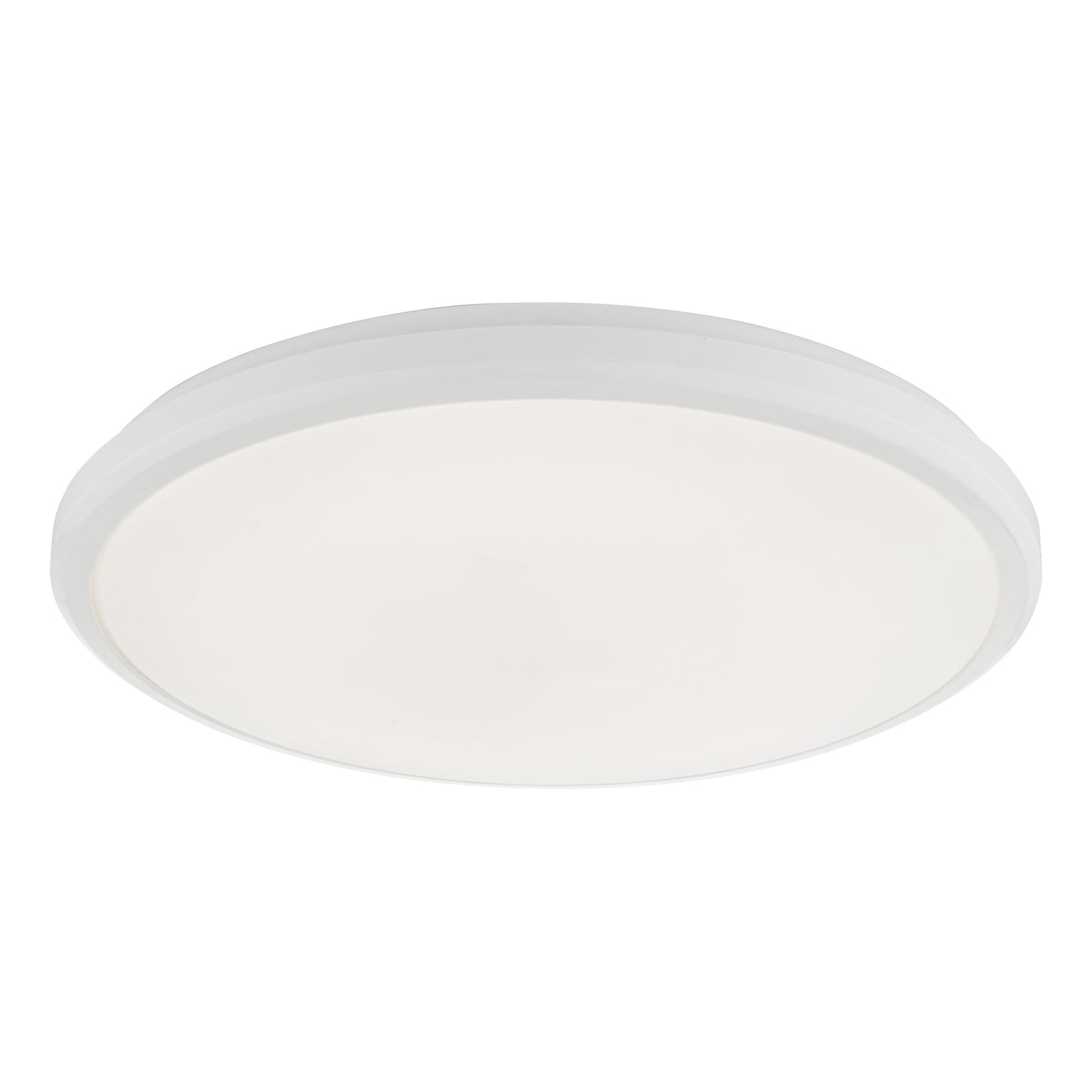 dar lighting Emmett Bathroom Flush White Acrylic IP44 LED EMM522