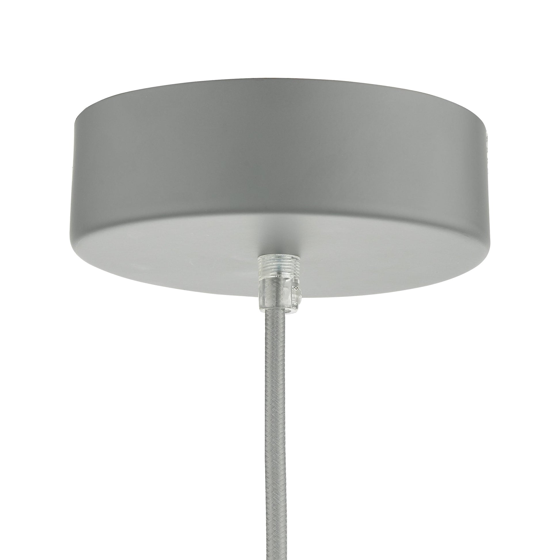 dar lighting Enoch Pendant Matt Grey Stainless Steel LED ENO0139