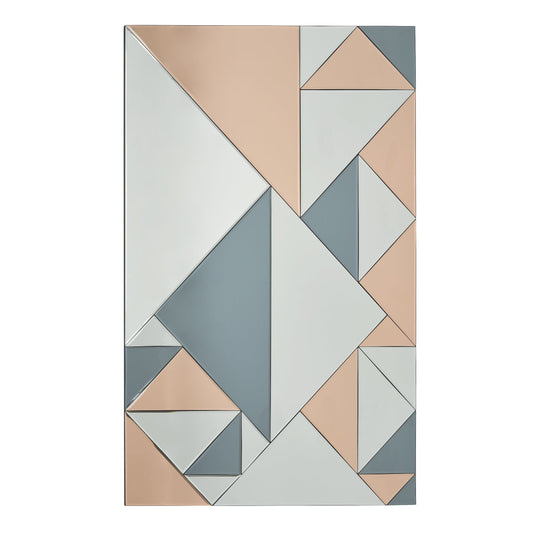 dar lighting Ephesus Rectangle Mirror Smoked & Rose Gold 120cm x 80cm 002EPH12080