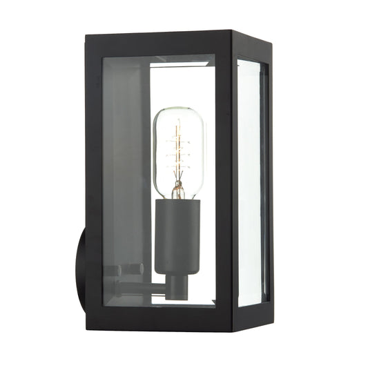 dar lighting Era Outdoor Wall Light Black Glass IP44 ERA0722