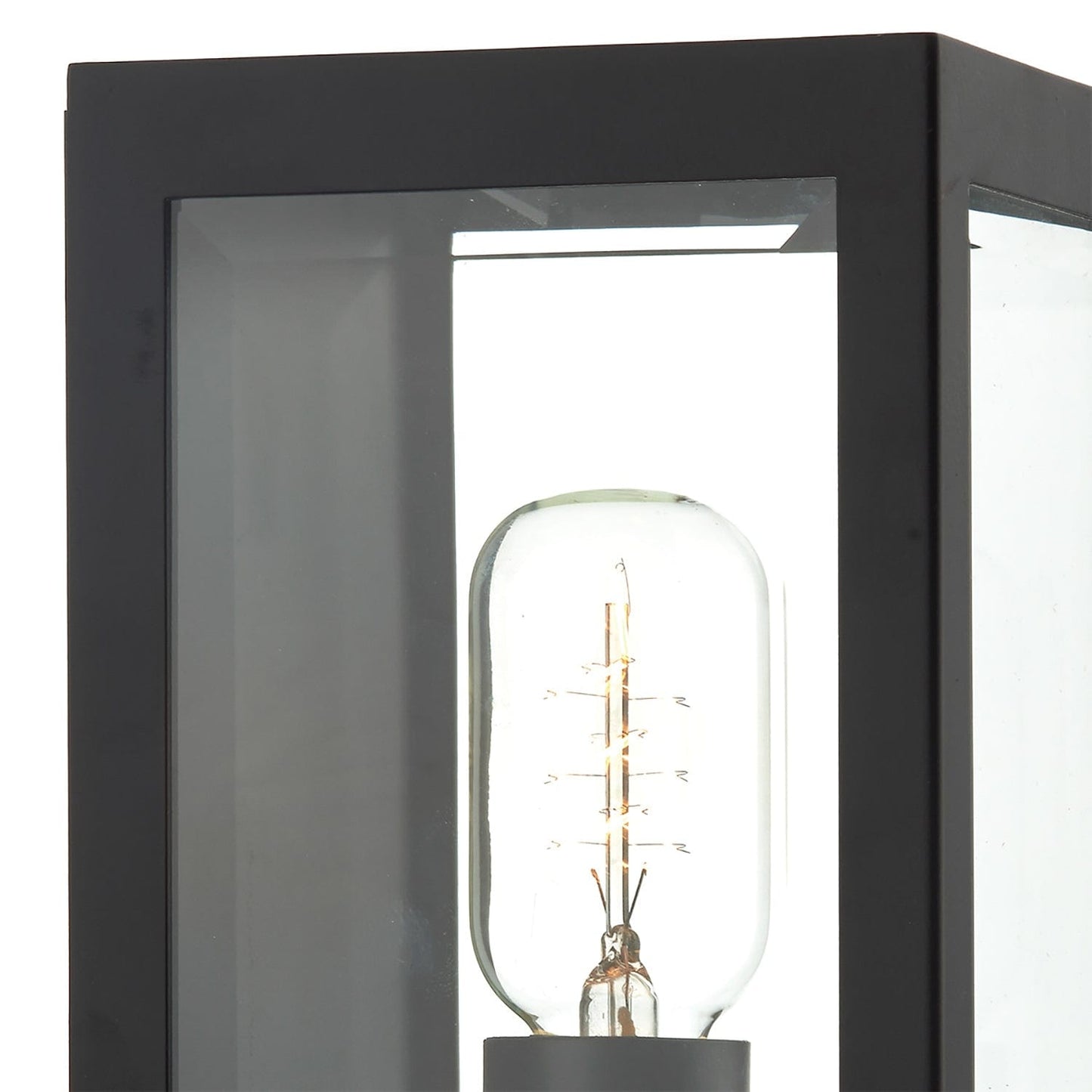 dar lighting Era Outdoor Wall Light Black Glass IP44 ERA0722