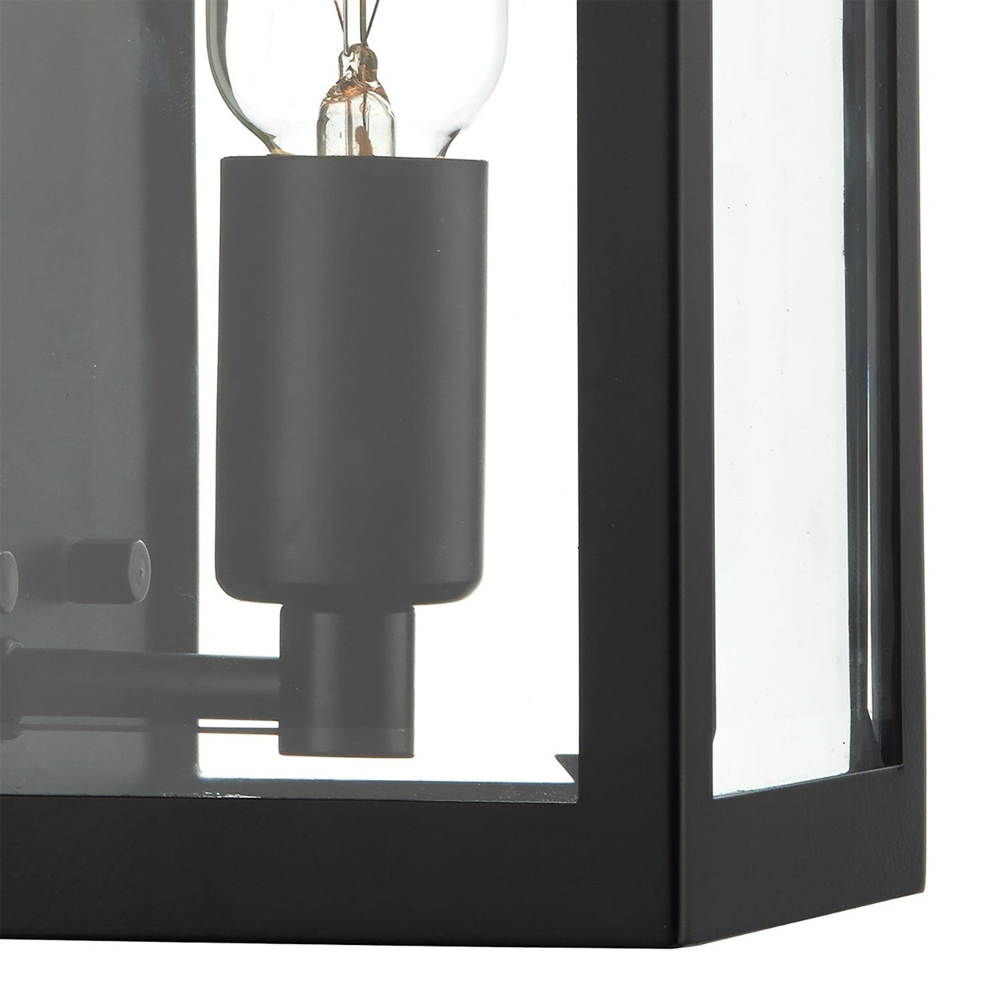 dar lighting Era Outdoor Wall Light Black Glass IP44 ERA0722