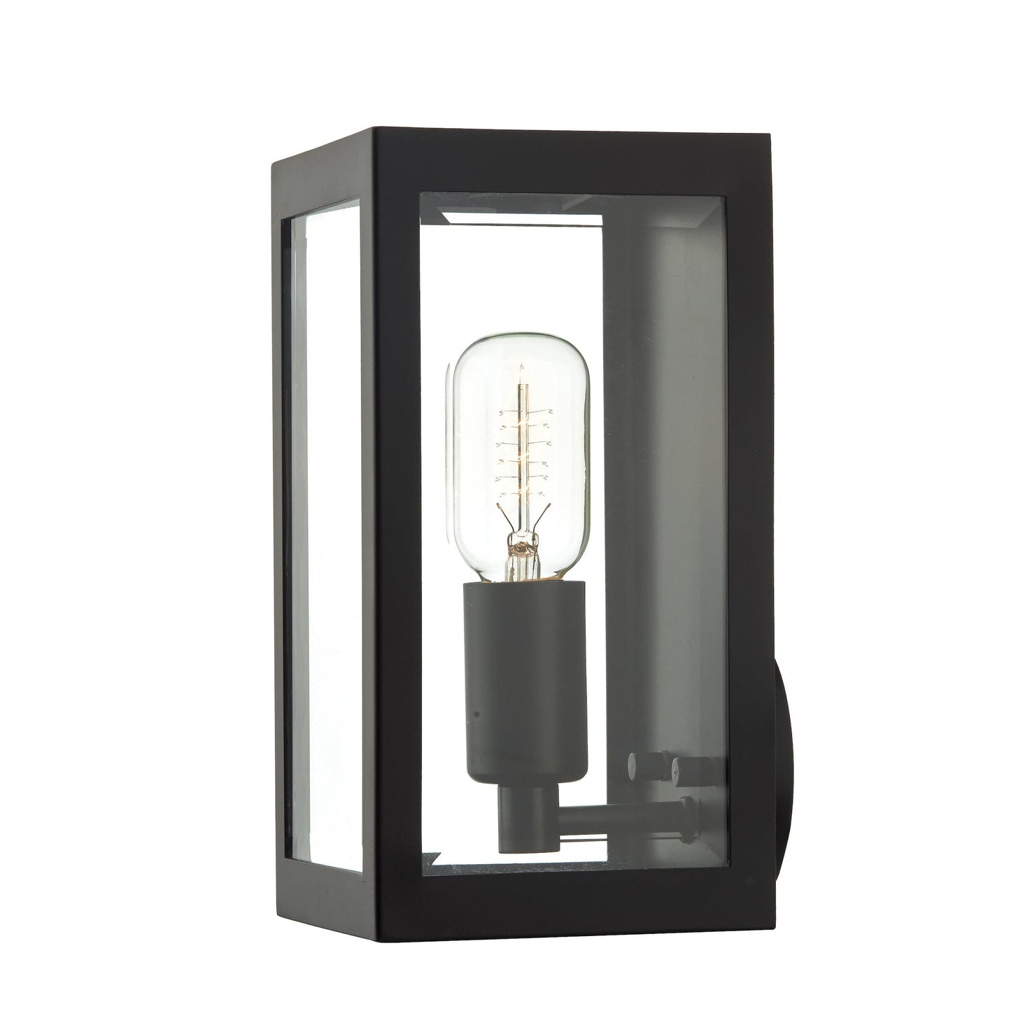 dar lighting Era Outdoor Wall Light Black Glass IP44 ERA0722