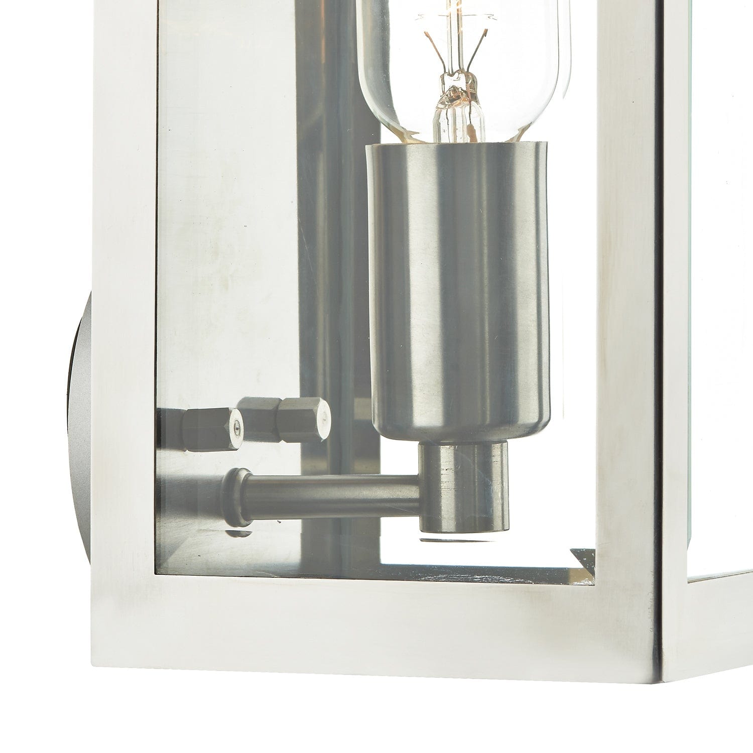 dar lighting Era Outdoor Wall Light Stainless Steel Glass IP44 ERA0744