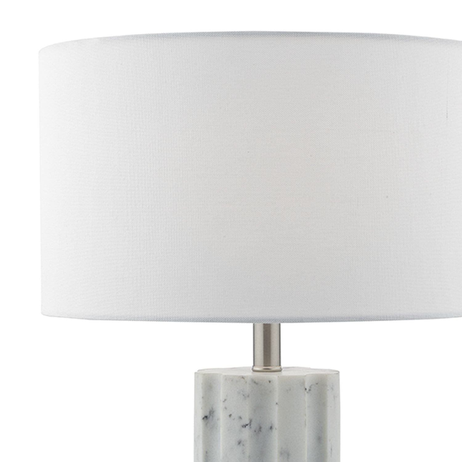 dar lighting Erebus Table Lamp Marble Effect With Shade ERE422