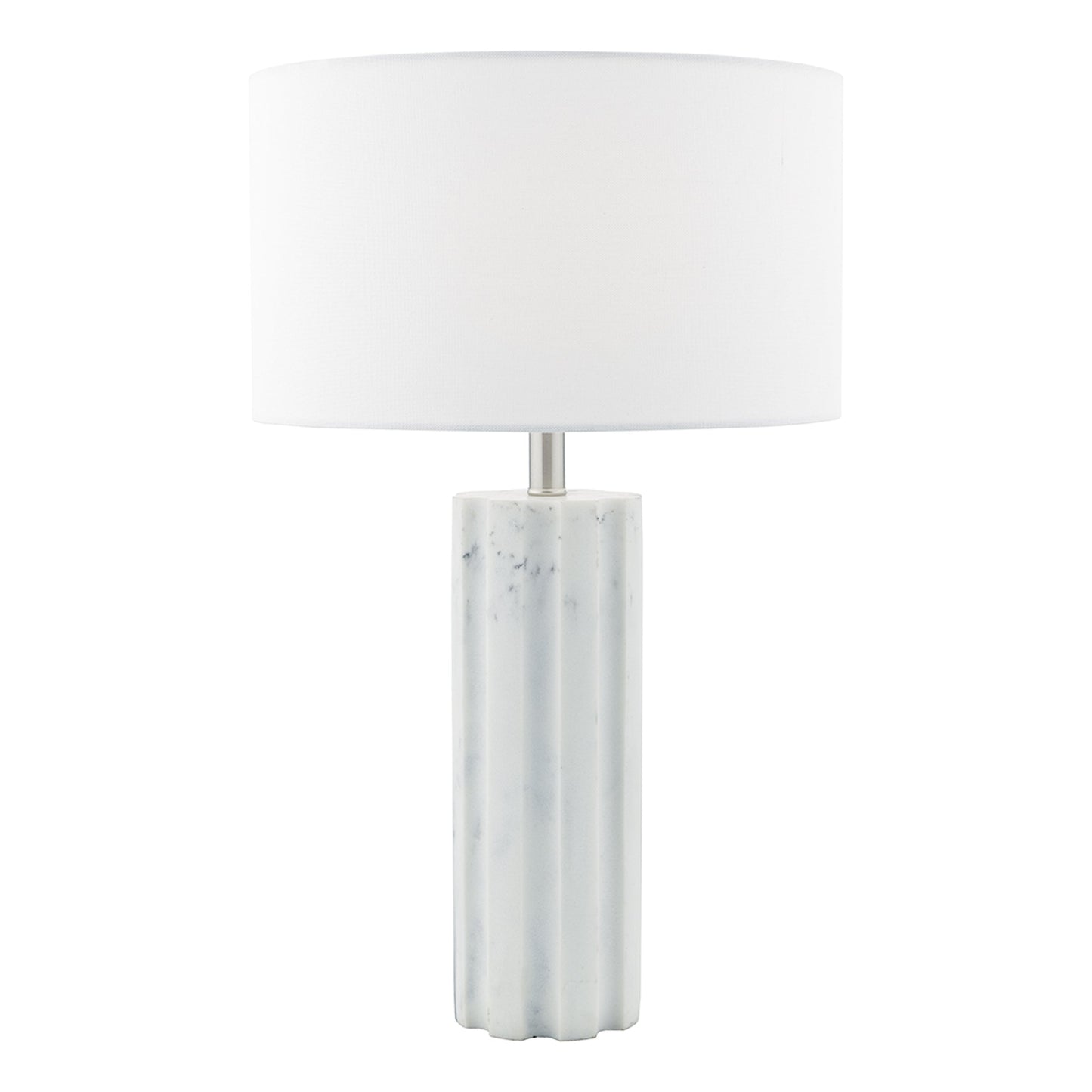 dar lighting Erebus Table Lamp Marble Effect With Shade ERE422