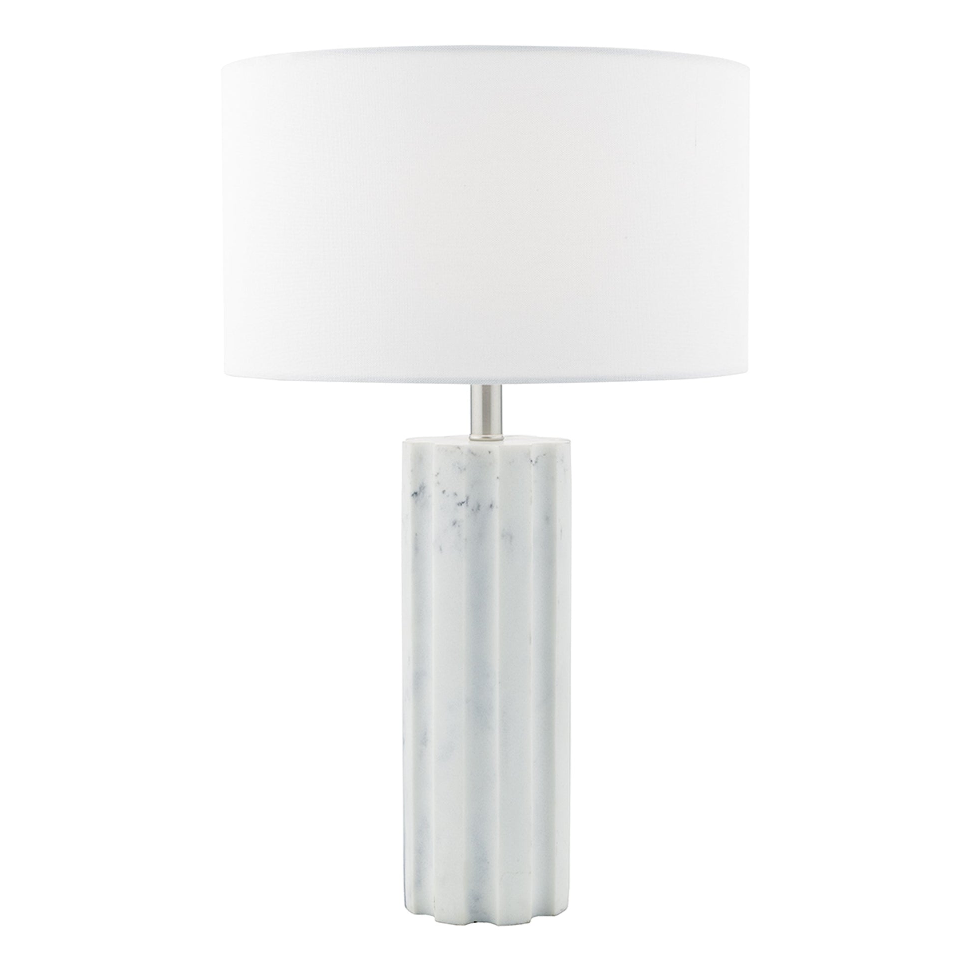 dar lighting Erebus Table Lamp Marble Effect With Shade ERE422