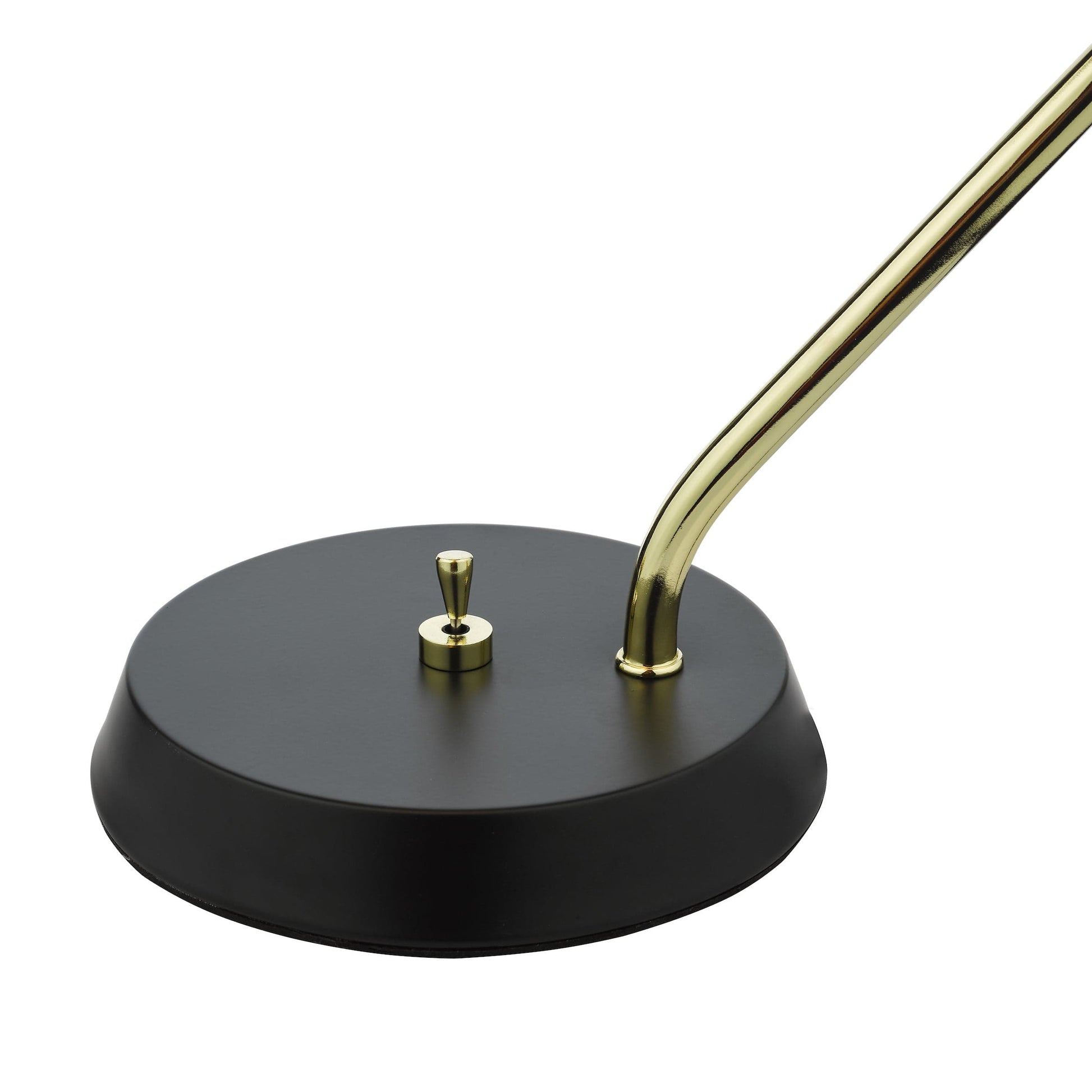 dar lighting Erna Task Table Lamp Polished Brass Satin Black ERN4122
