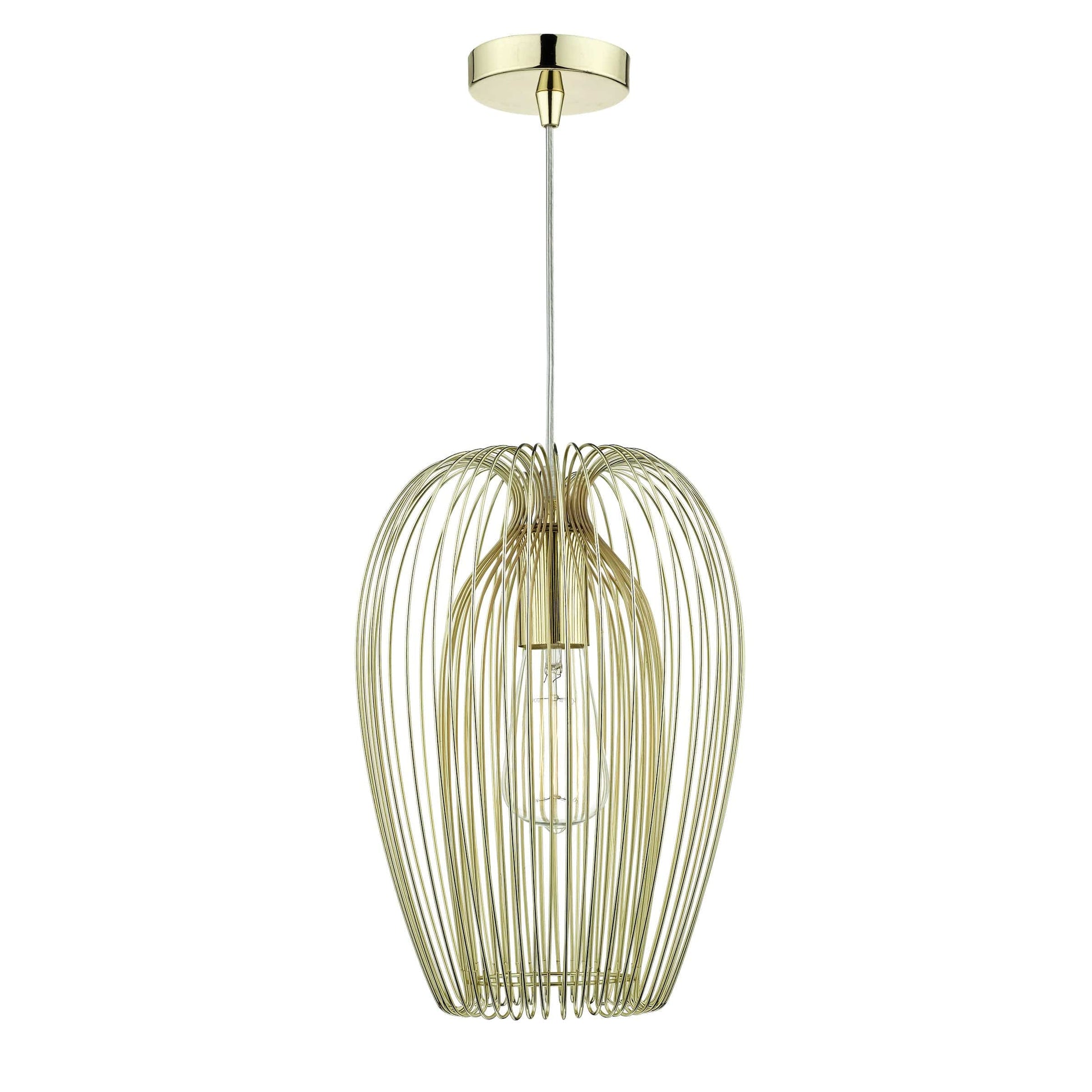 dar lighting Ero 1 Light Pendant Gold ERO0135