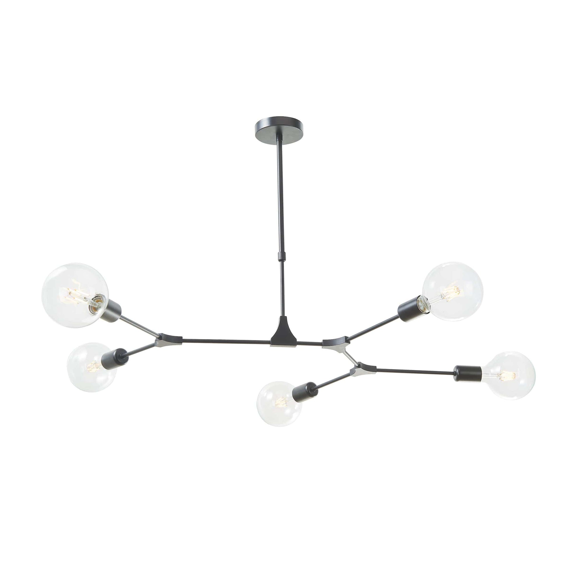 dar lighting Euphemia 5 Light Pendant Black EUP0539