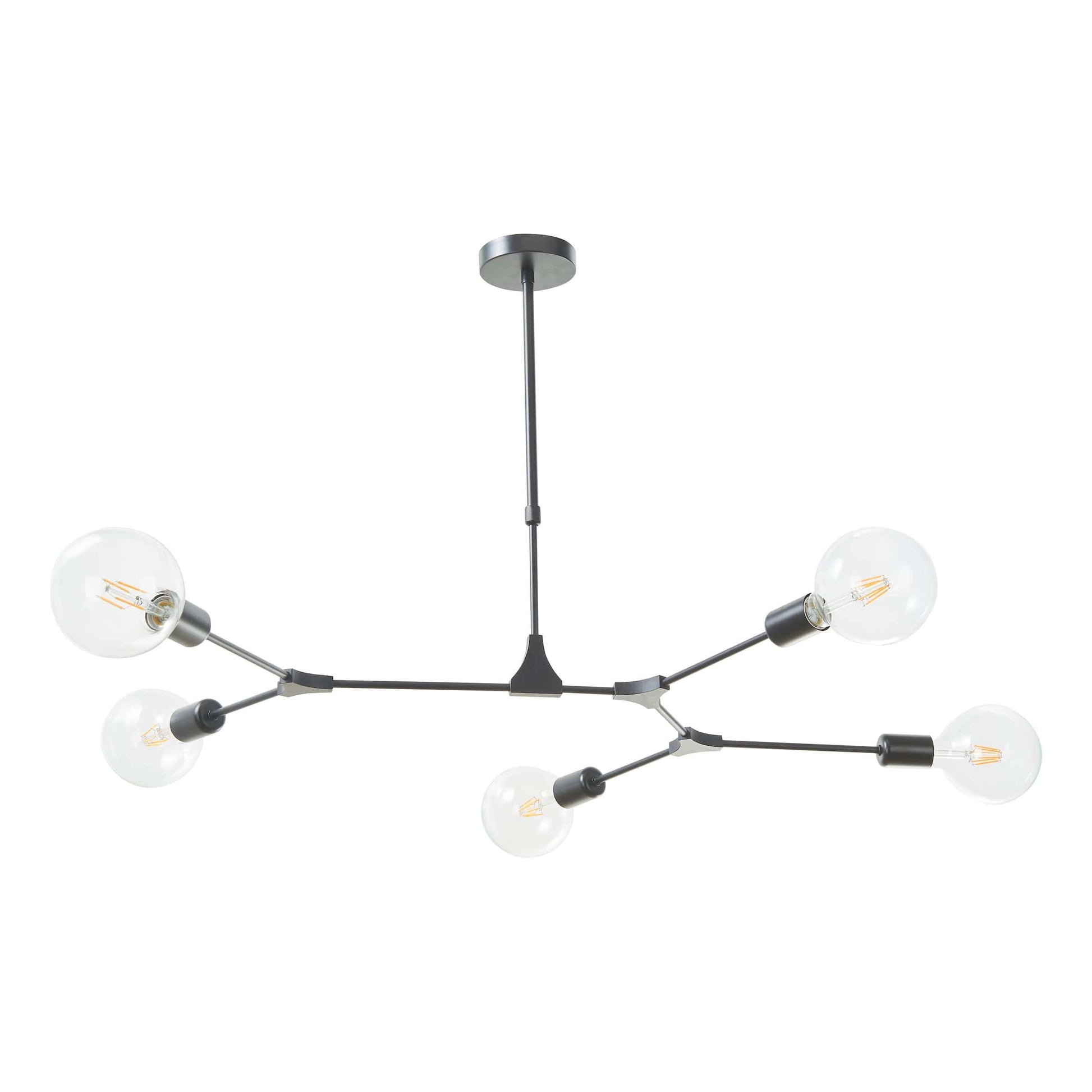 dar lighting Euphemia 5 Light Pendant Black EUP0539