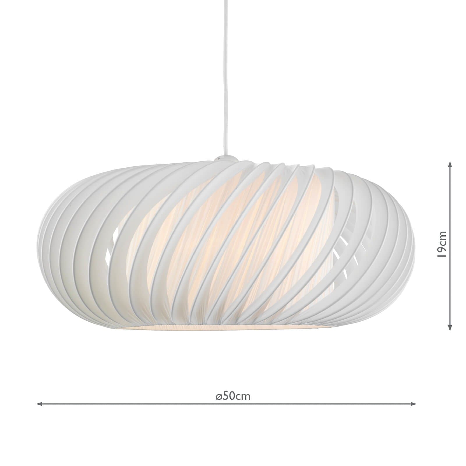 dar lighting Explorer Large Slanting Easy-Fit Pendant Shade EXP8633
