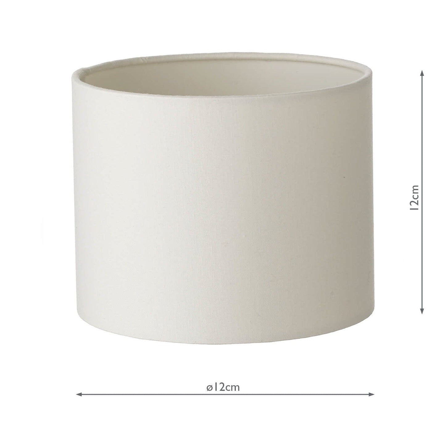 dar lighting Ferrara Ivory Cotton Drum Shade 15cm S1122