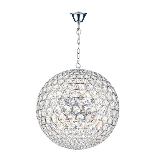 dar lighting Fiesta 8 Light 50CM Pendant Polished Chrome FIE0850