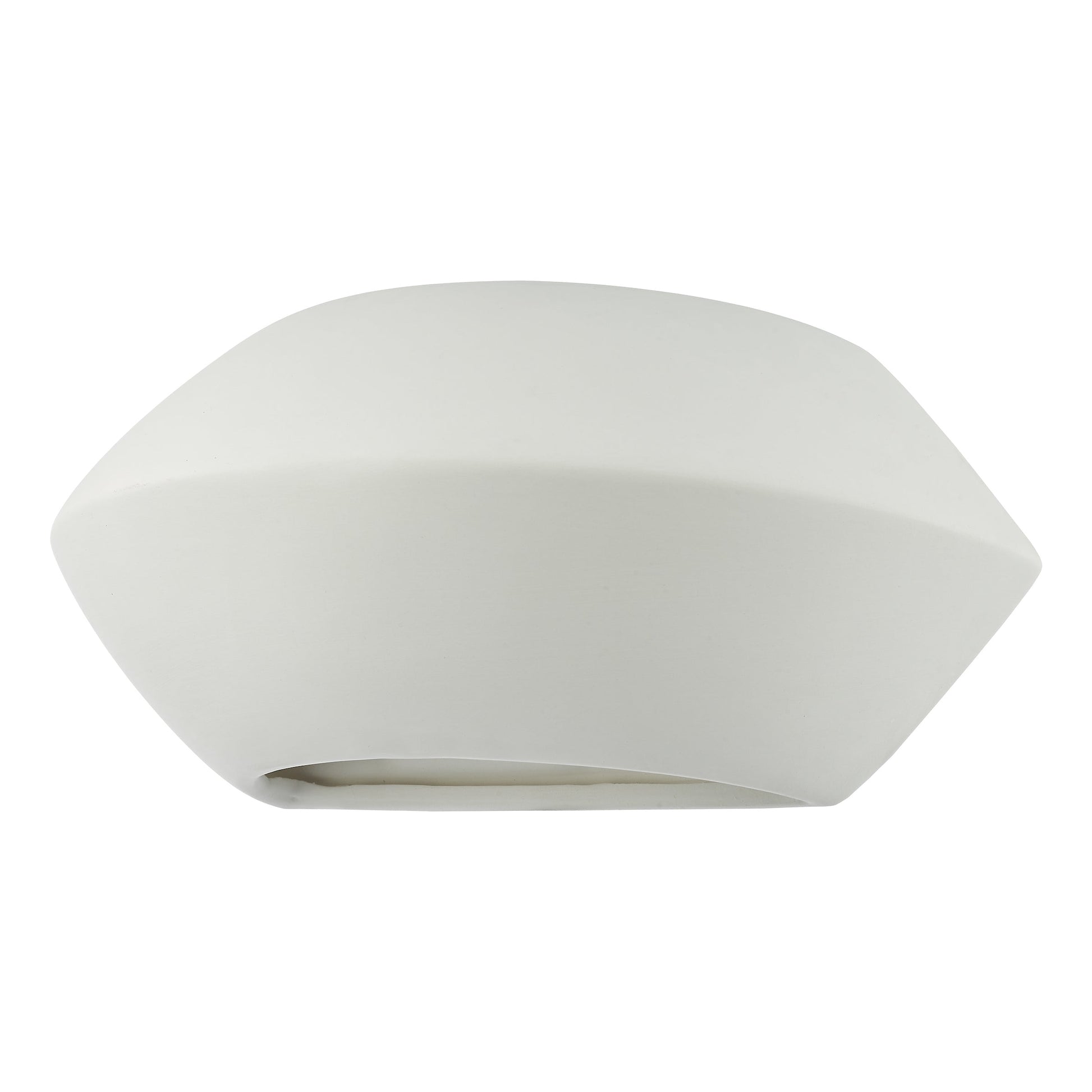 dar lighting Foden Ceramic Wall Washer White Unglazed FOD372