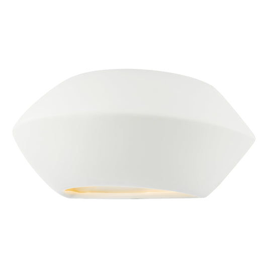 dar lighting Foden Ceramic Wall Washer White Unglazed FOD372