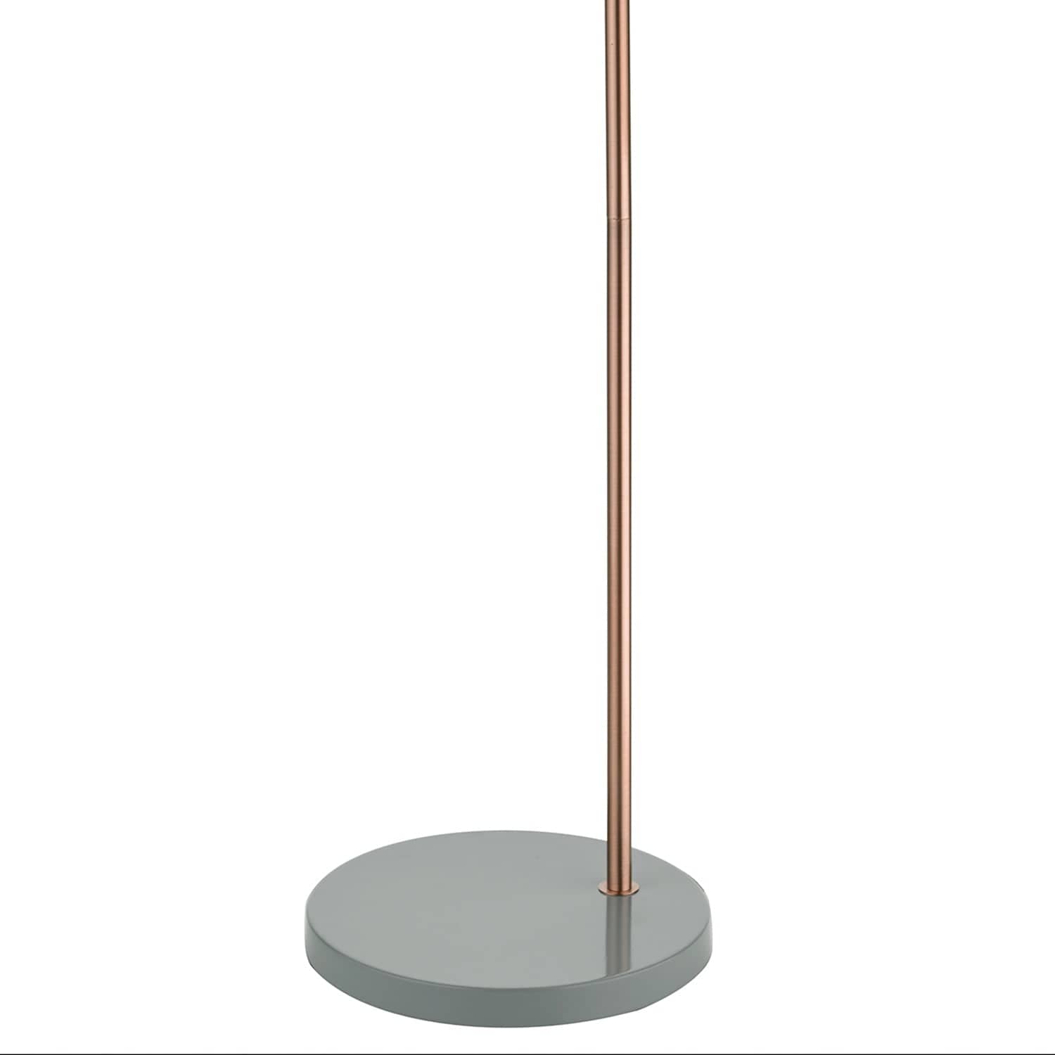 dar lighting Frederick Task Floor Lamp Grey & Copper FRE4939