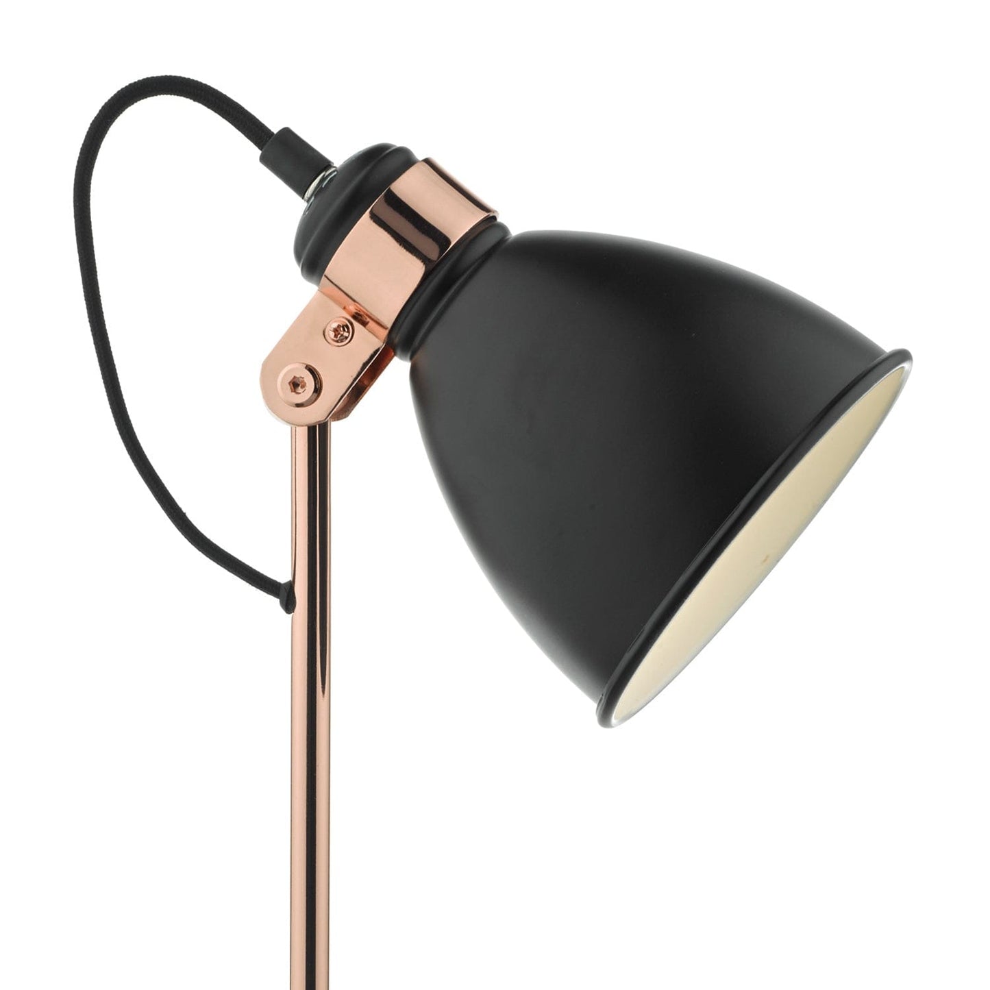 dar lighting Frederick Task Lamp Black & Copper FRE4222