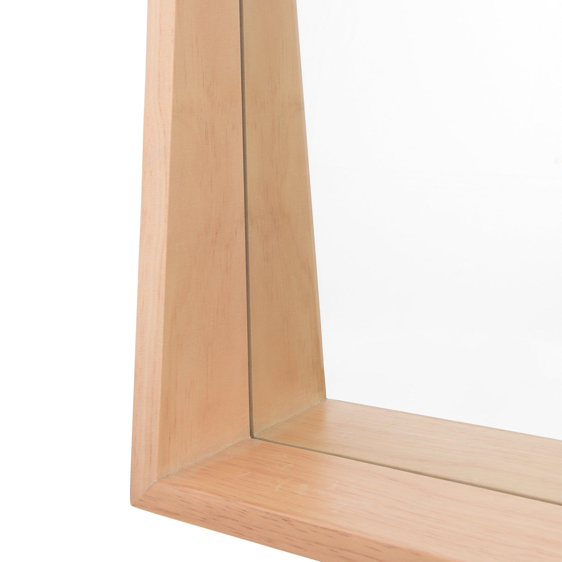 dar lighting Fulgencio Rectangle Mirror With Shelf Light Oak 60 X 90cm 002FUL9060