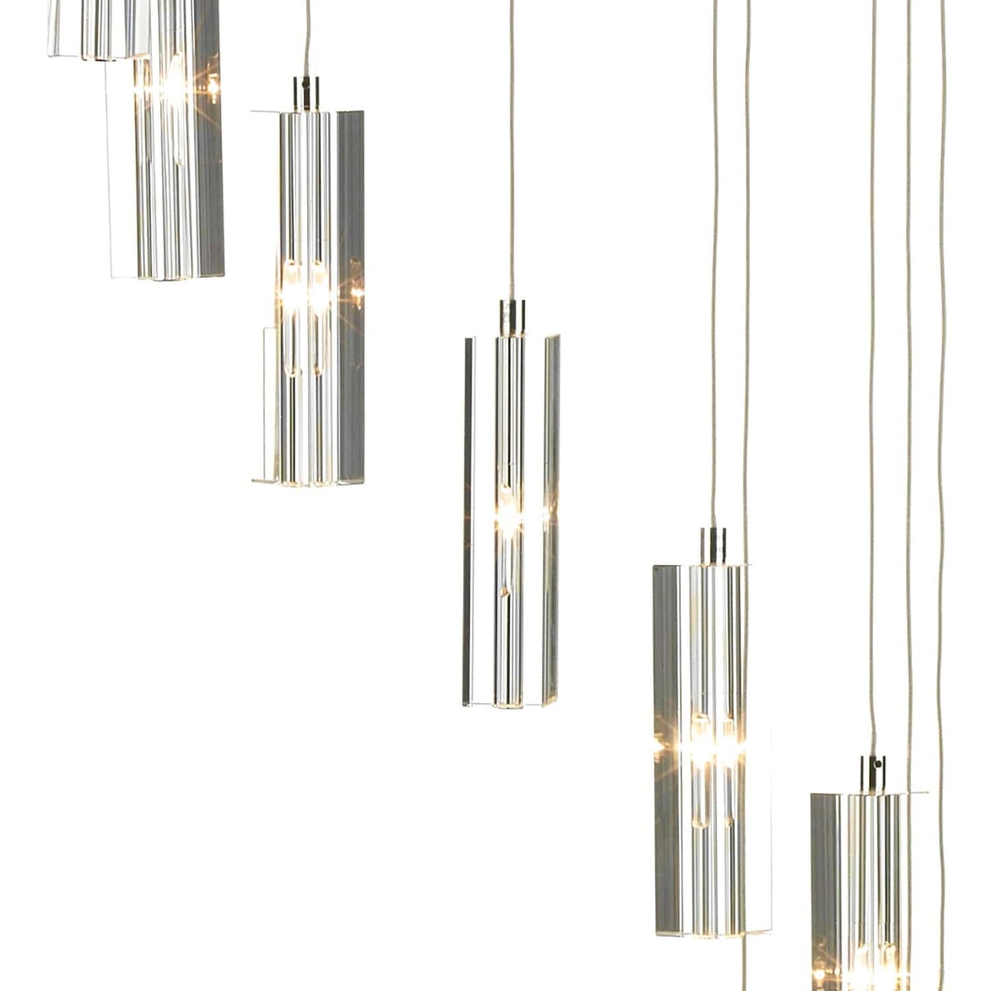 dar lighting Galileo 12 Light Cluster Pendant Polished Chrome Crystal LED GAL1250-LED