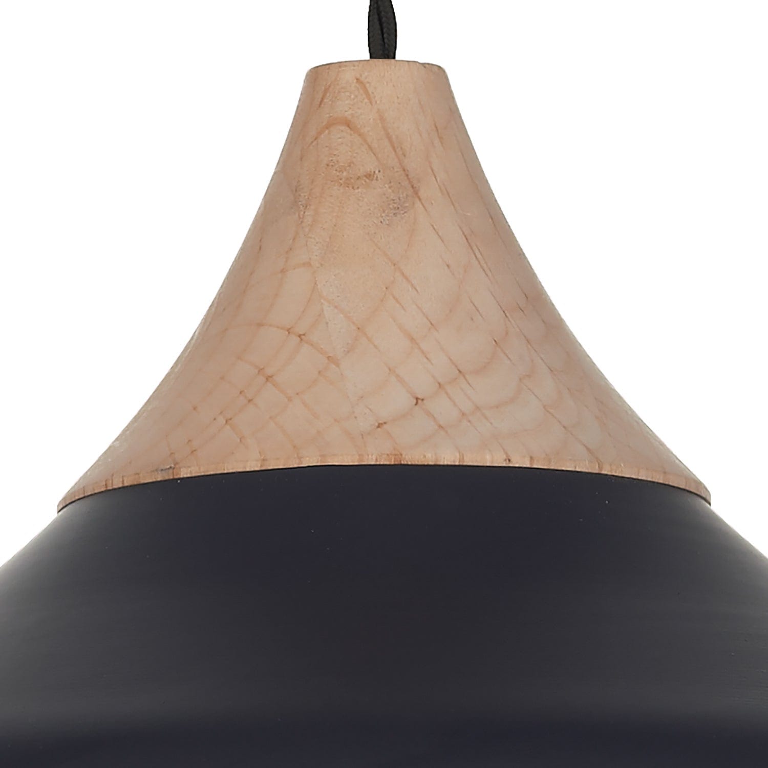 dar lighting Gaucho 1 Light Pendant Black GAU0122