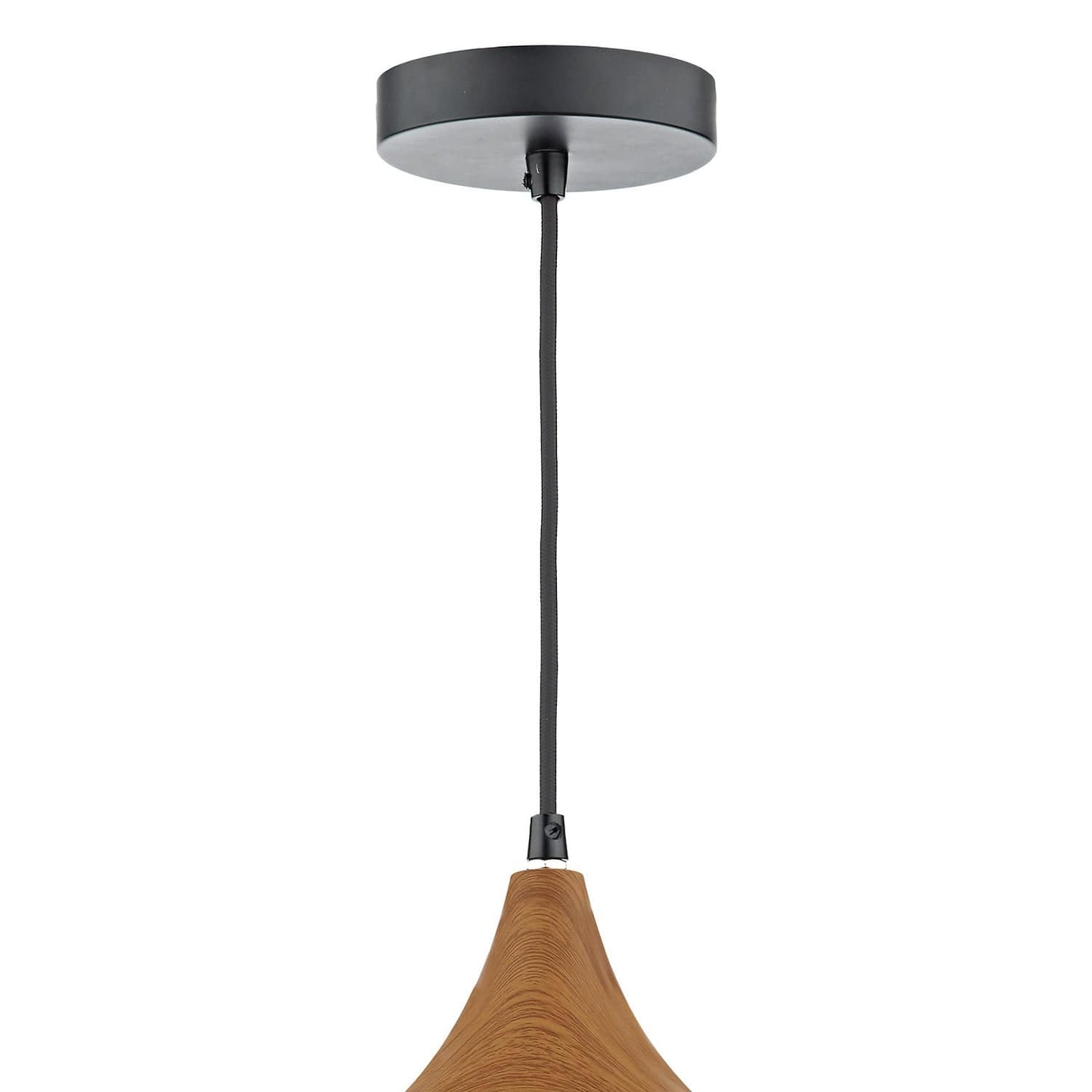 dar lighting Gaucho 1 Light Pendant Black Large GAU8622