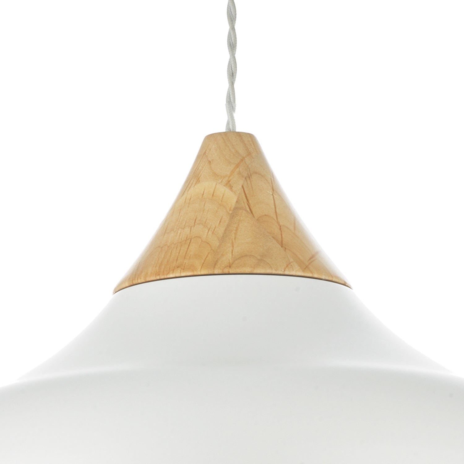 dar lighting Gaucho 1 Light Pendant White GAU0102