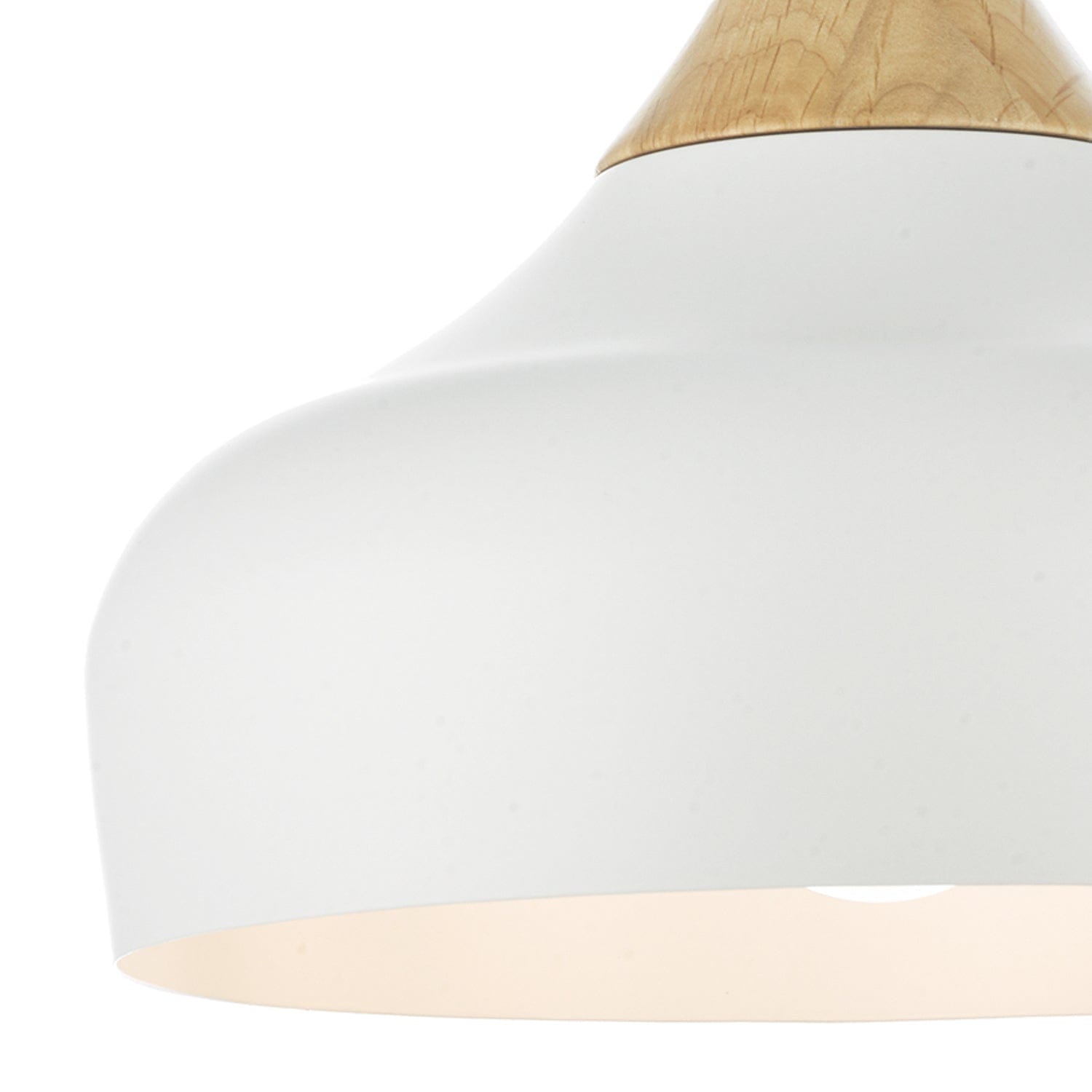 dar lighting Gaucho 1 Light Pendant White GAU0102