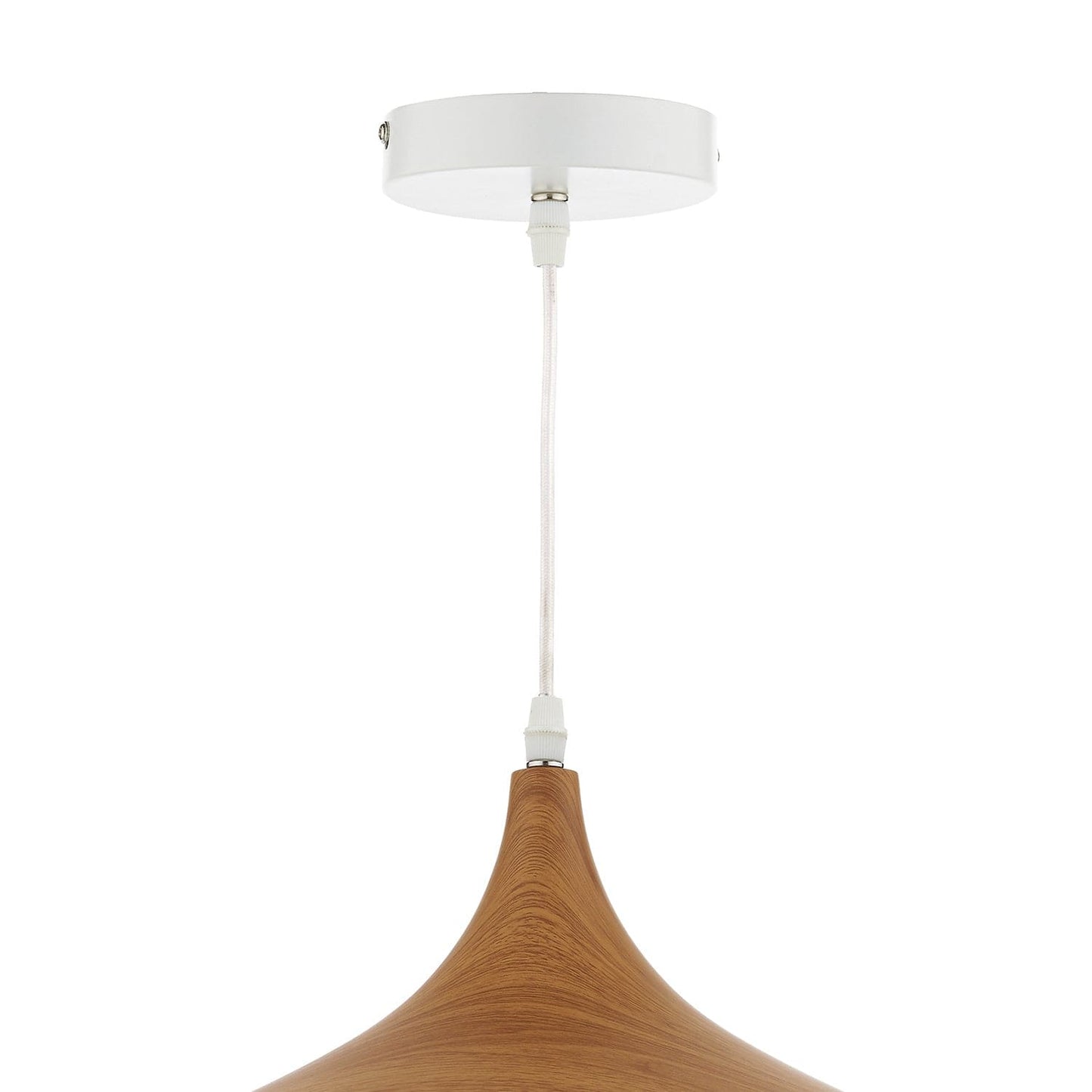 dar lighting Gaucho 1 Light Pendant White Large GAU8602