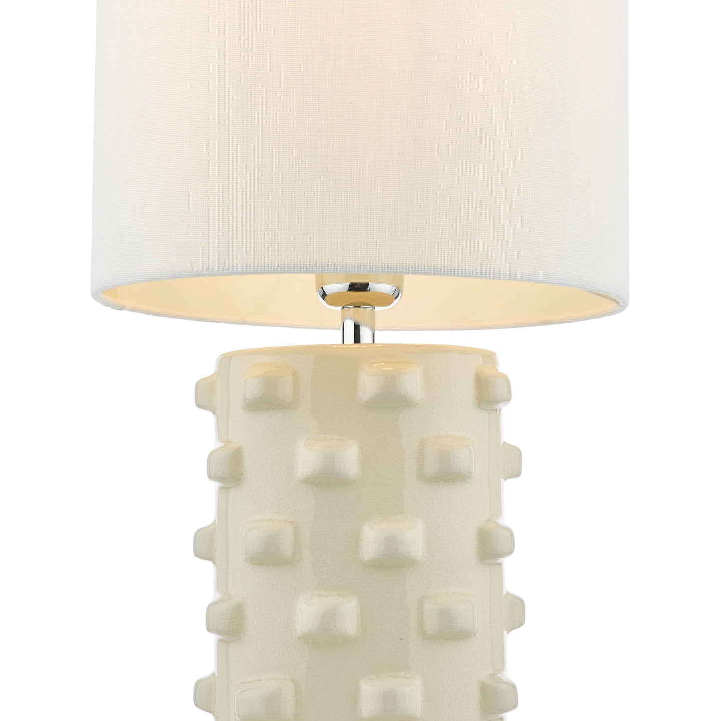 dar lighting Georgina Table Lamp White With Shade GEO422