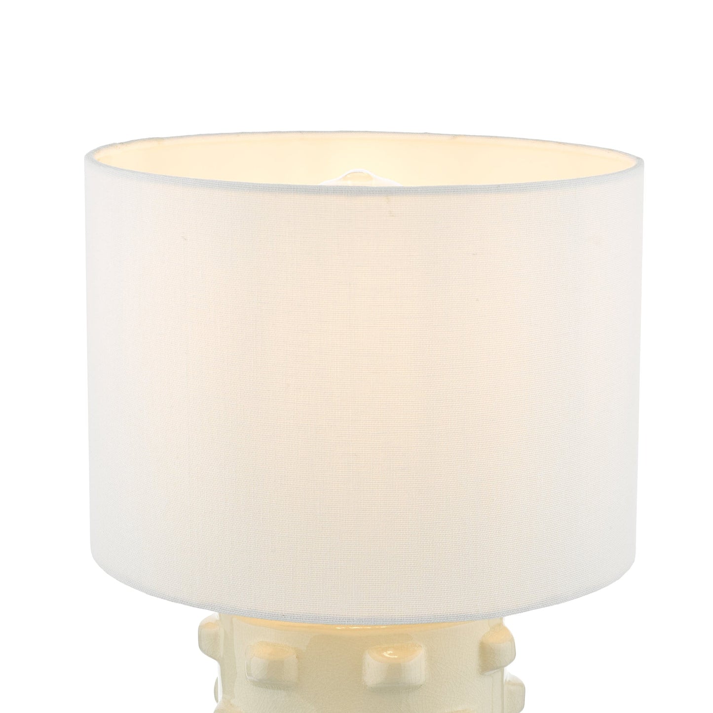 dar lighting Georgina Table Lamp White With Shade GEO422