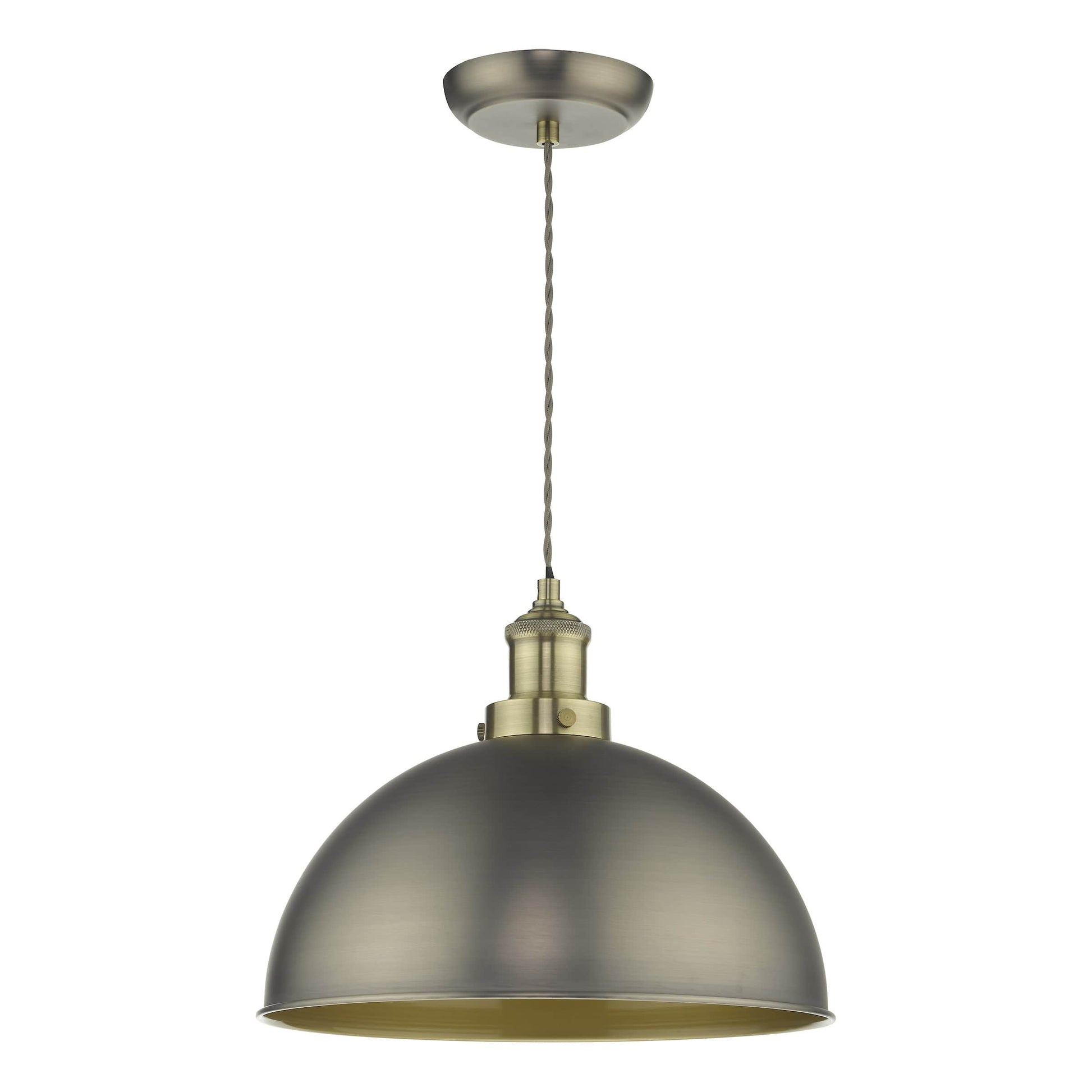 dar lighting Governor Pendant Antique Chrome Antique Brass GOV0161