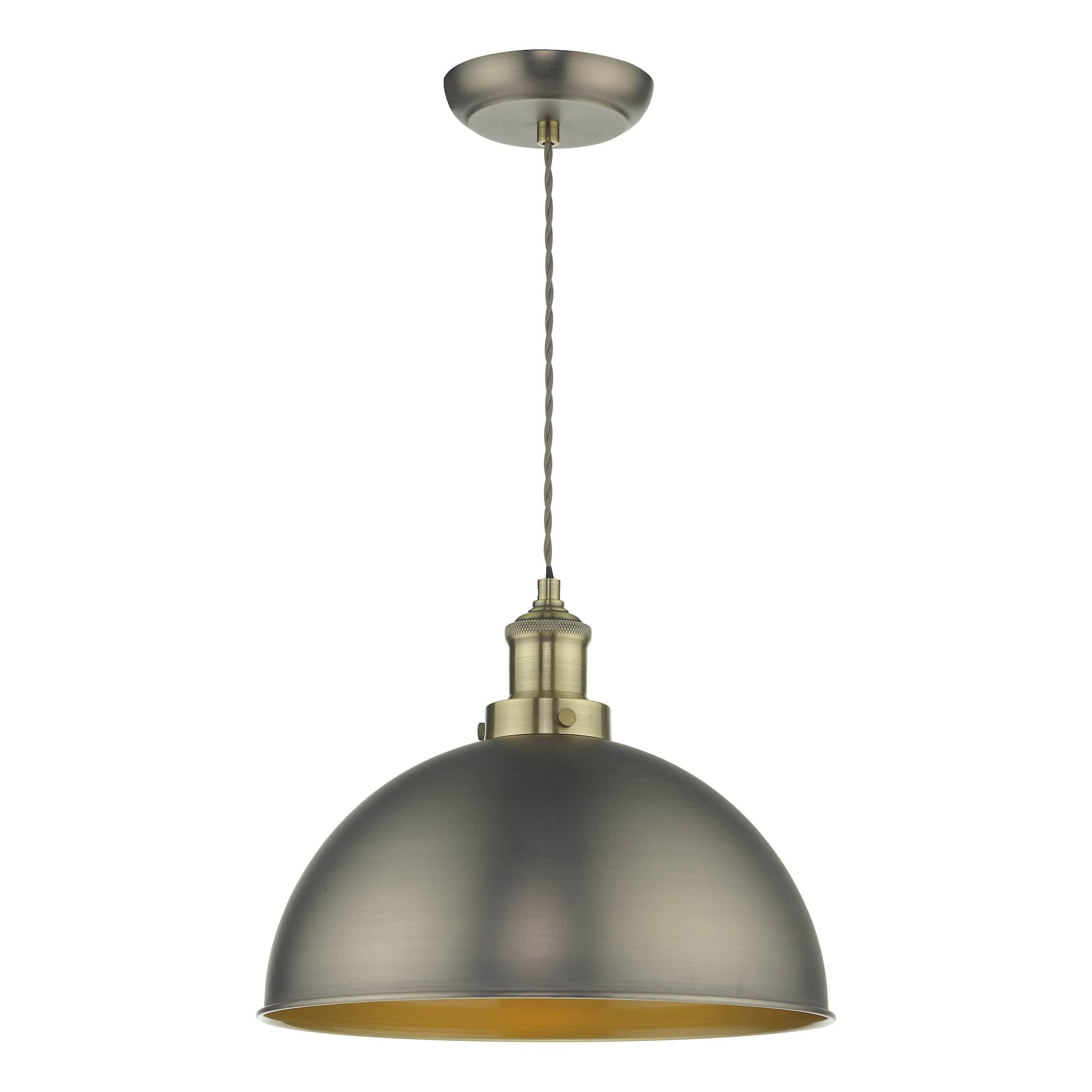 dar lighting Governor Pendant Antique Chrome Antique Brass GOV0161