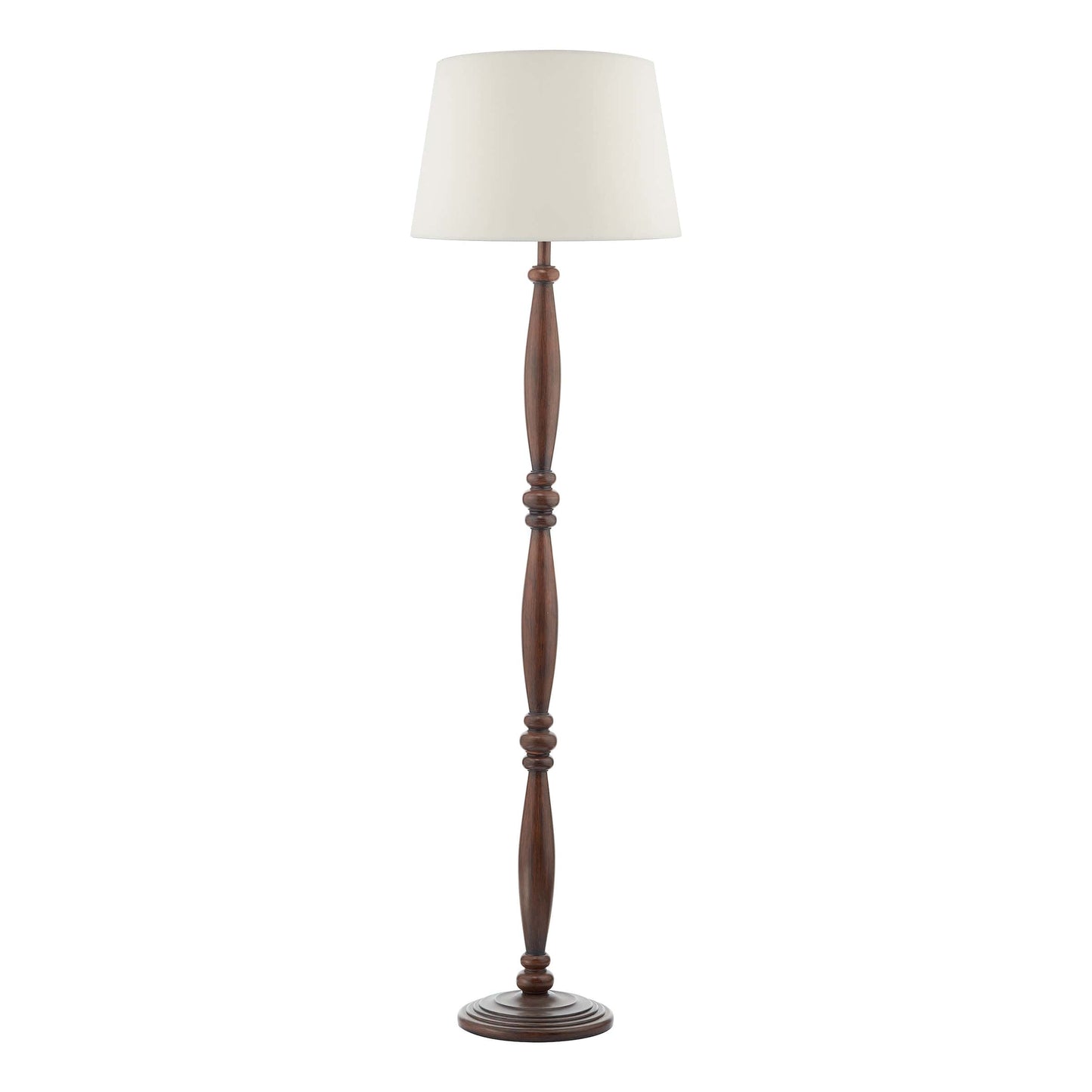 dar lighting Hayward Floor Lamp Dark Wood Base Only HAY4947