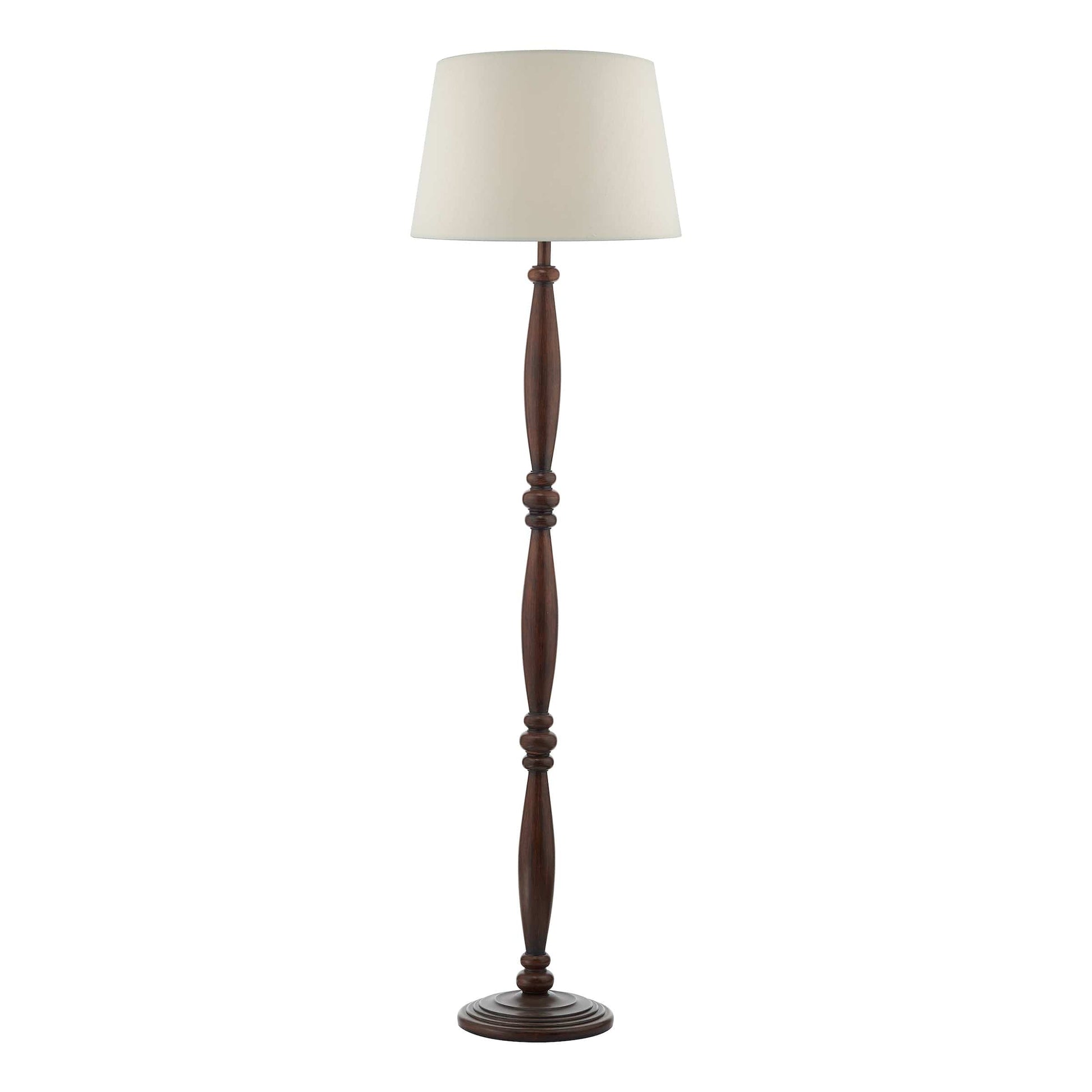 dar lighting Hayward Floor Lamp Dark Wood Base Only HAY4947