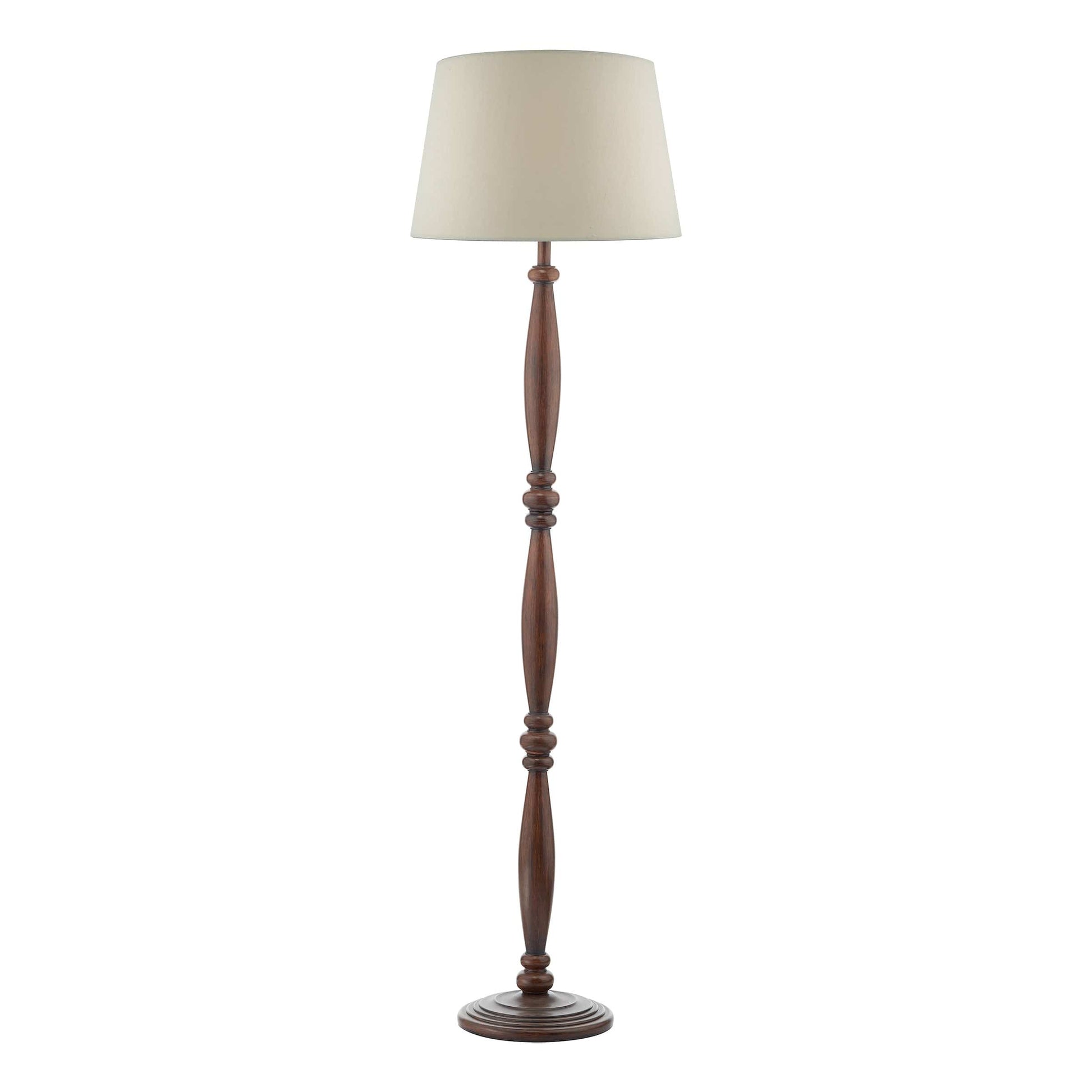 dar lighting Hayward Floor Lamp Dark Wood Base Only HAY4947