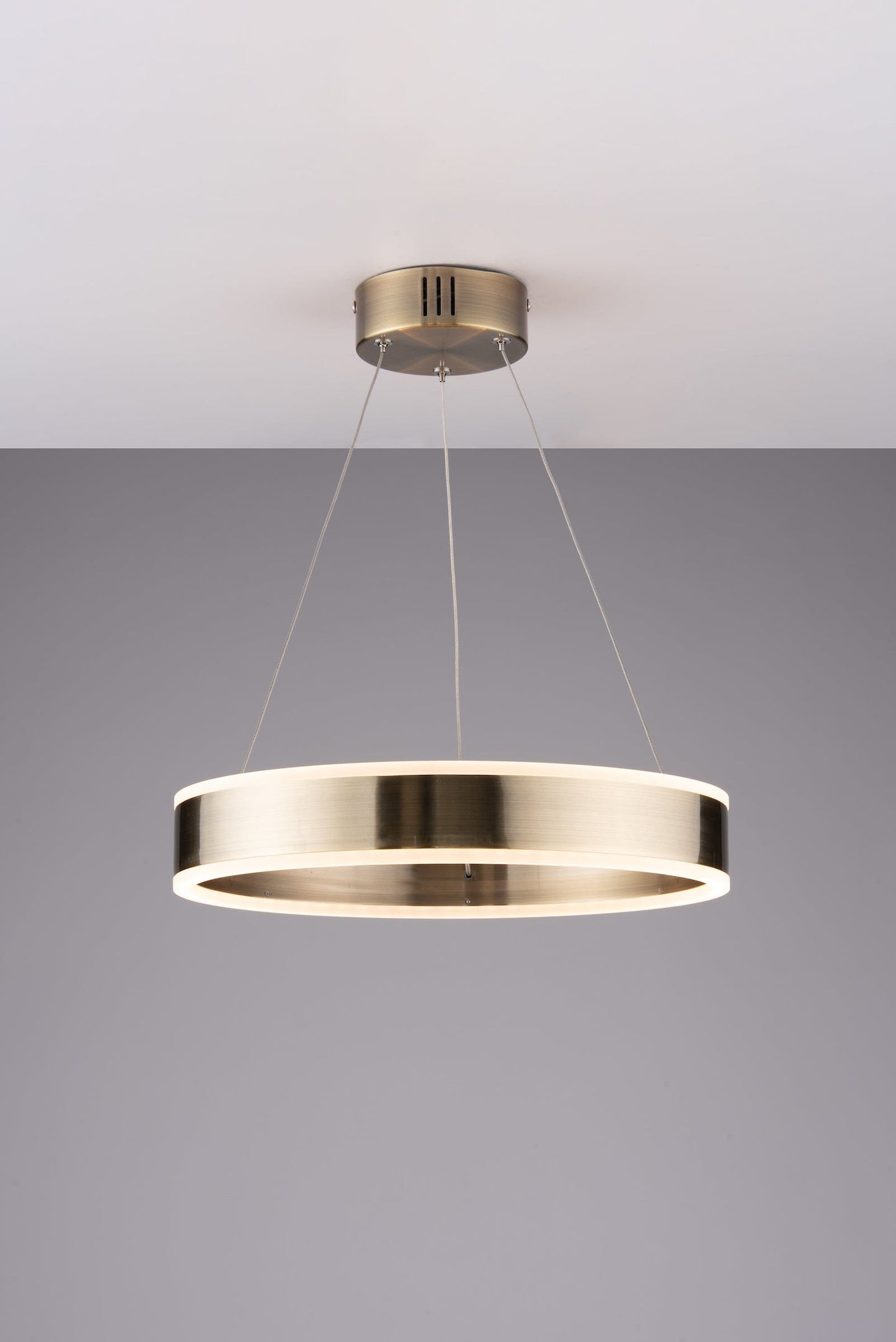 dar lighting Ianna Pendant Antique Brass LED IAN2575