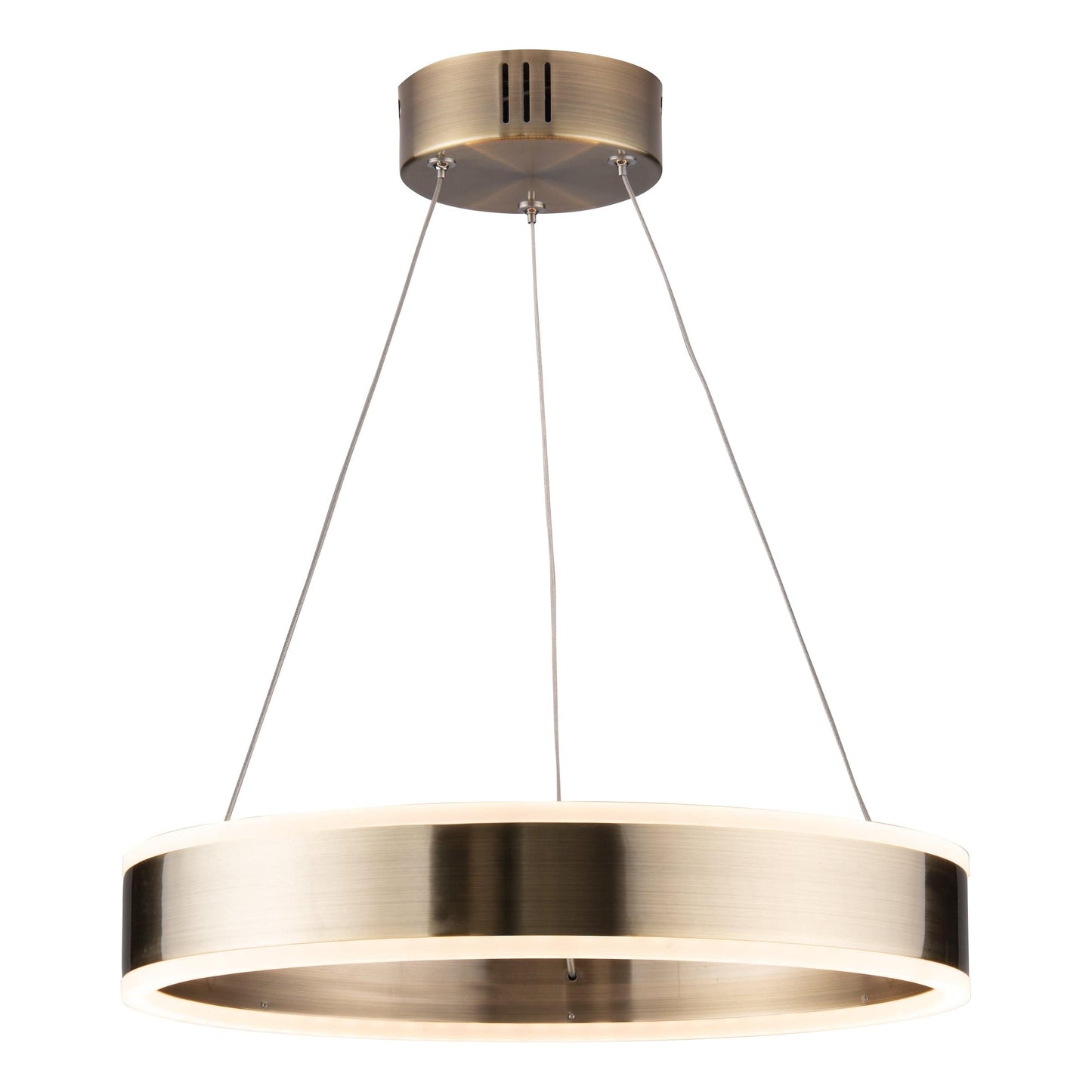 dar lighting Ianna Pendant Antique Brass LED IAN2575