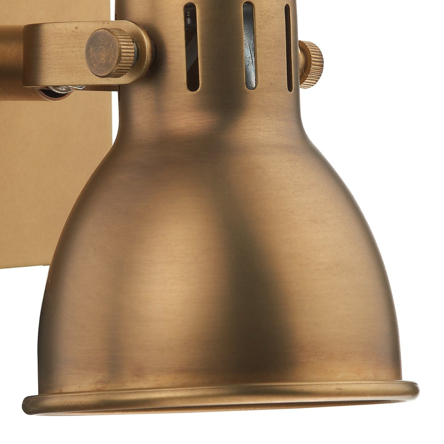 dar lighting Idaho Single Wall Spotlight Natural Brass IDA0775