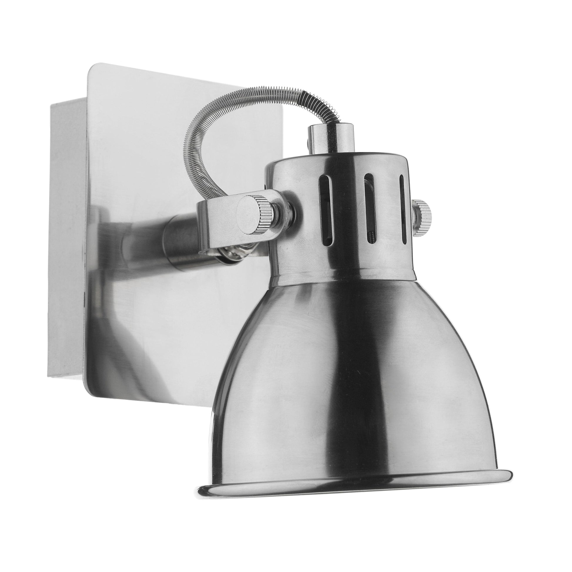 dar lighting Idaho Single Wall Spotlight Natural Chrome IDA0746