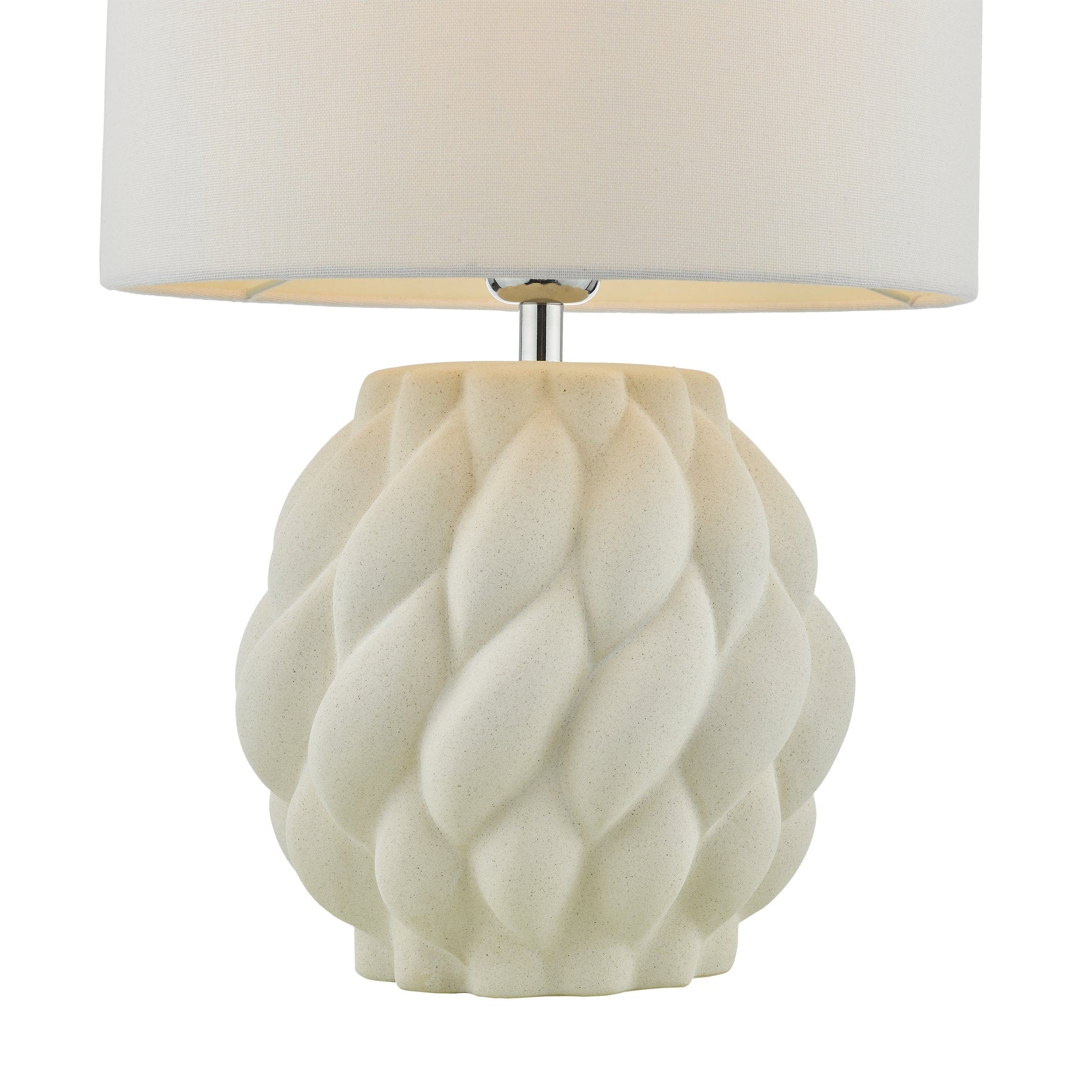 dar lighting Idonia Table Lamp White With Shade IDO422