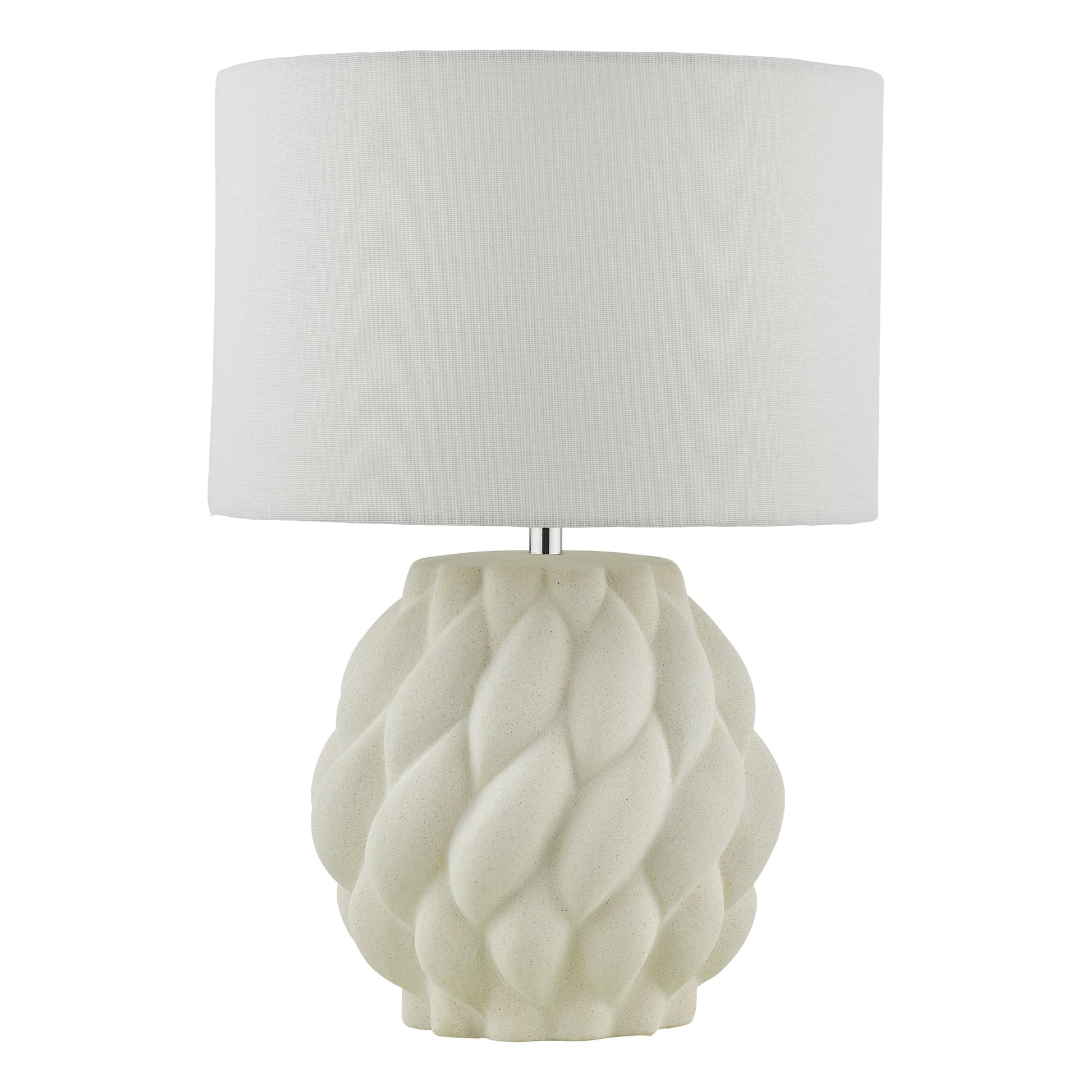 dar lighting Idonia Table Lamp White With Shade IDO422