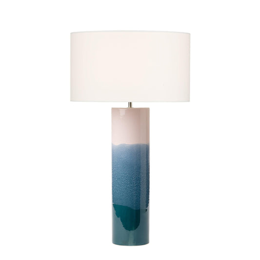 dar lighting Ignatio Table Lamp Ceramic Pink & Blue Base Only IGN4255