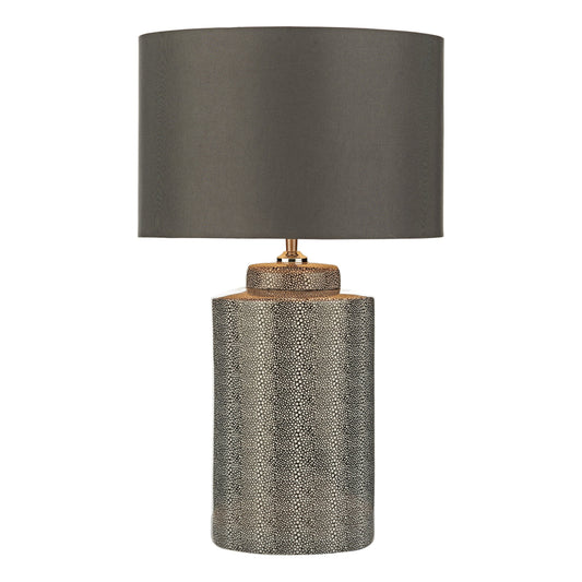dar lighting Igor Table Lamp Grey Shagreen Base Only IGO4239