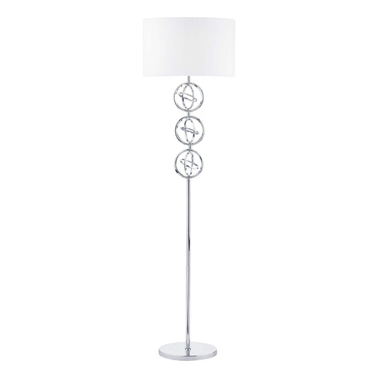 dar lighting Innsbruck Floor Lamp Polished Chrome With Shade INN4950