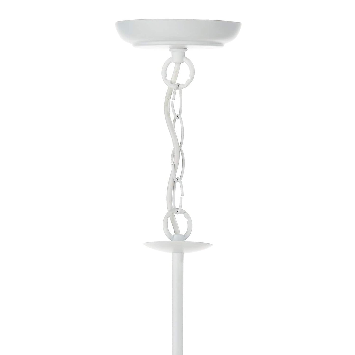 dar lighting Irwin 8 Light Pendant Dual Mount White IRW0802