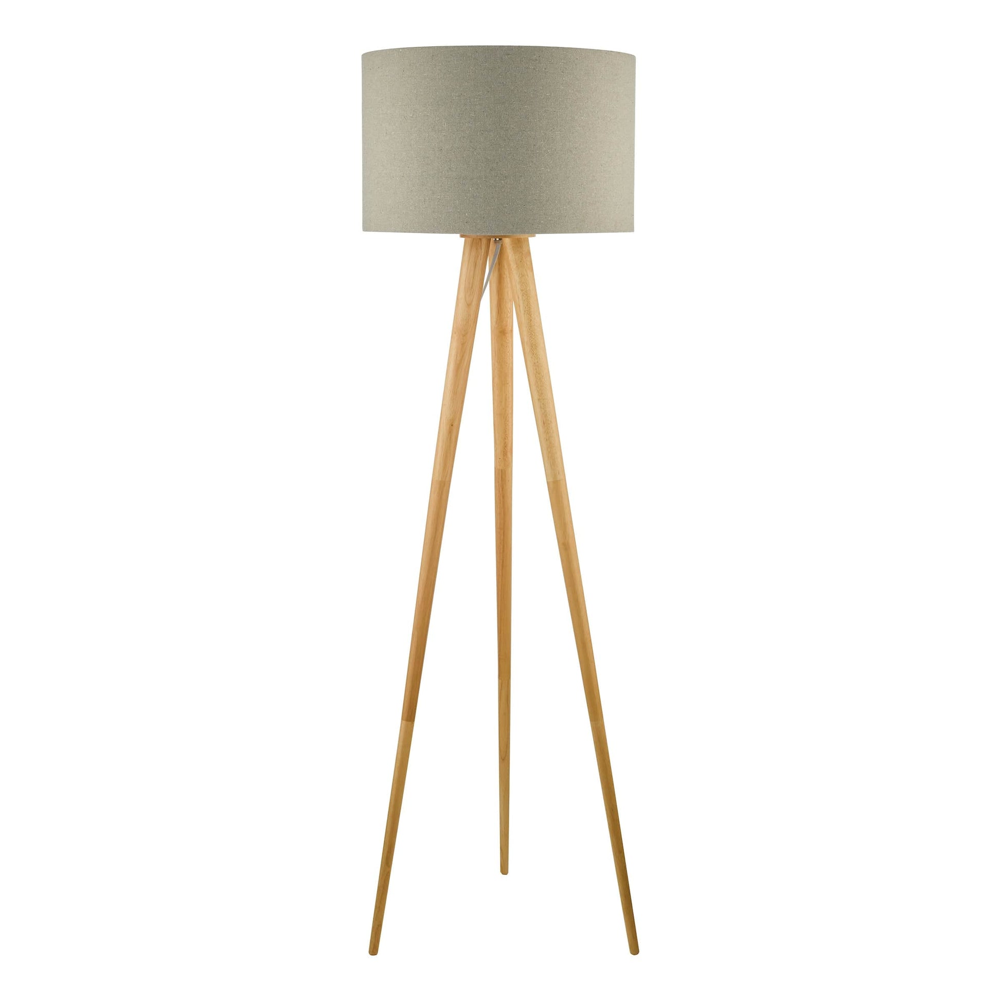 dar lighting Ivor Tripod Floor Lamp Light Oak Base Only IVO4943