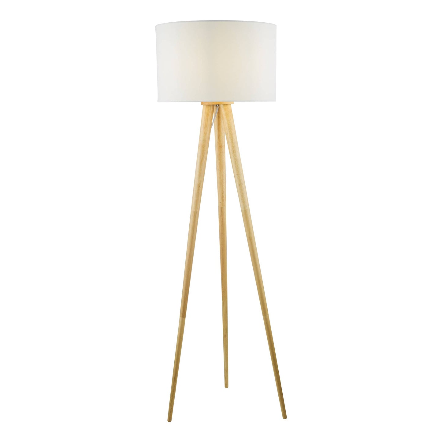 dar lighting Ivor Tripod Floor Lamp Light Oak Base Only IVO4943