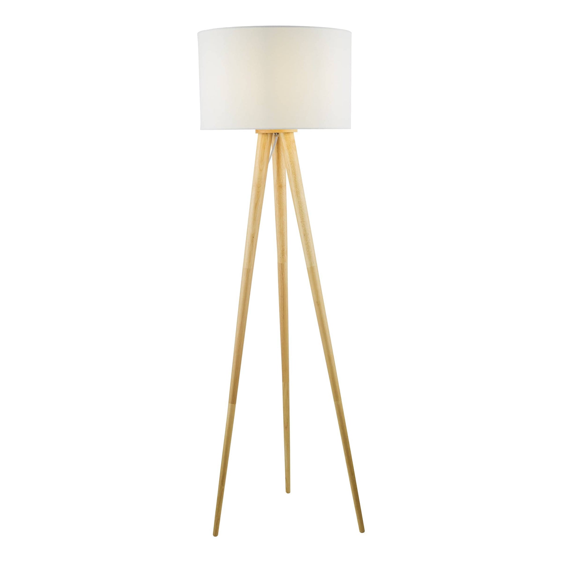 dar lighting Ivor Tripod Floor Lamp Light Oak Base Only IVO4943