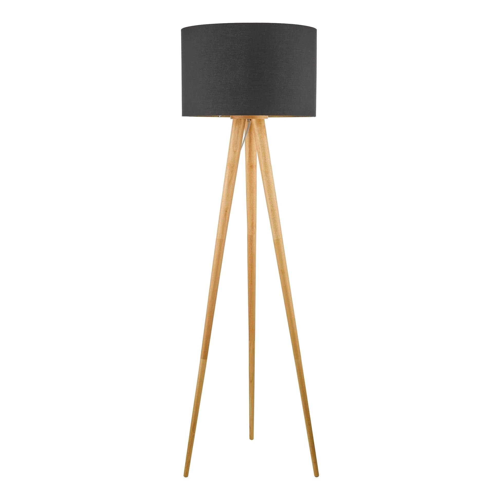 dar lighting Ivor Tripod Floor Lamp Light Oak Base Only IVO4943